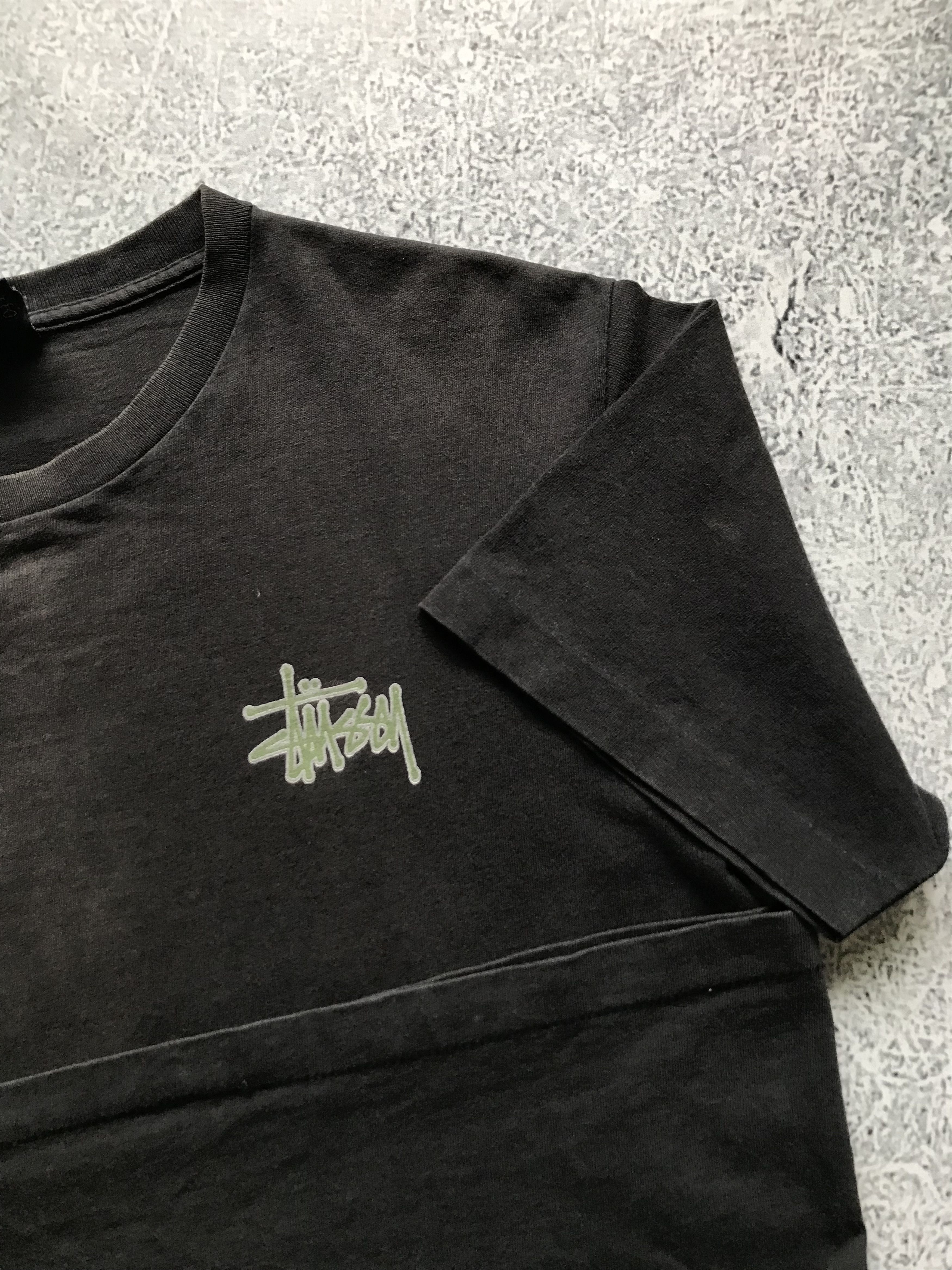 Stussy 1990s Vintage Stussy Dragon Tshirt Faded Black Size US M / EU 48-50 / 2 - 5 Thumbnail