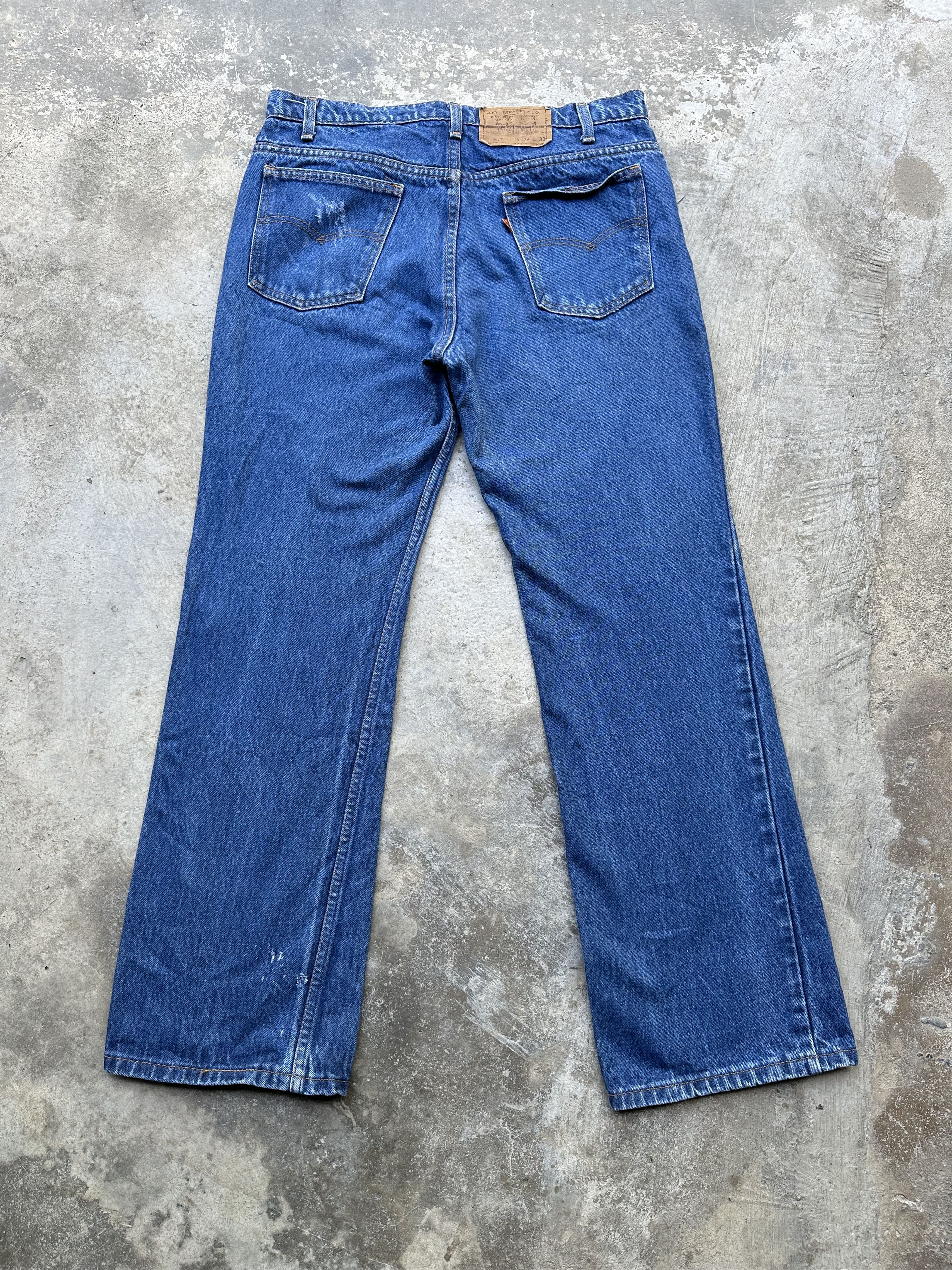 Levi's Rare!! Vintage Levis 517 Scovill Zip Bootcut Flare Jeans Size US 34 / EU 50 - 2 Thumbnail