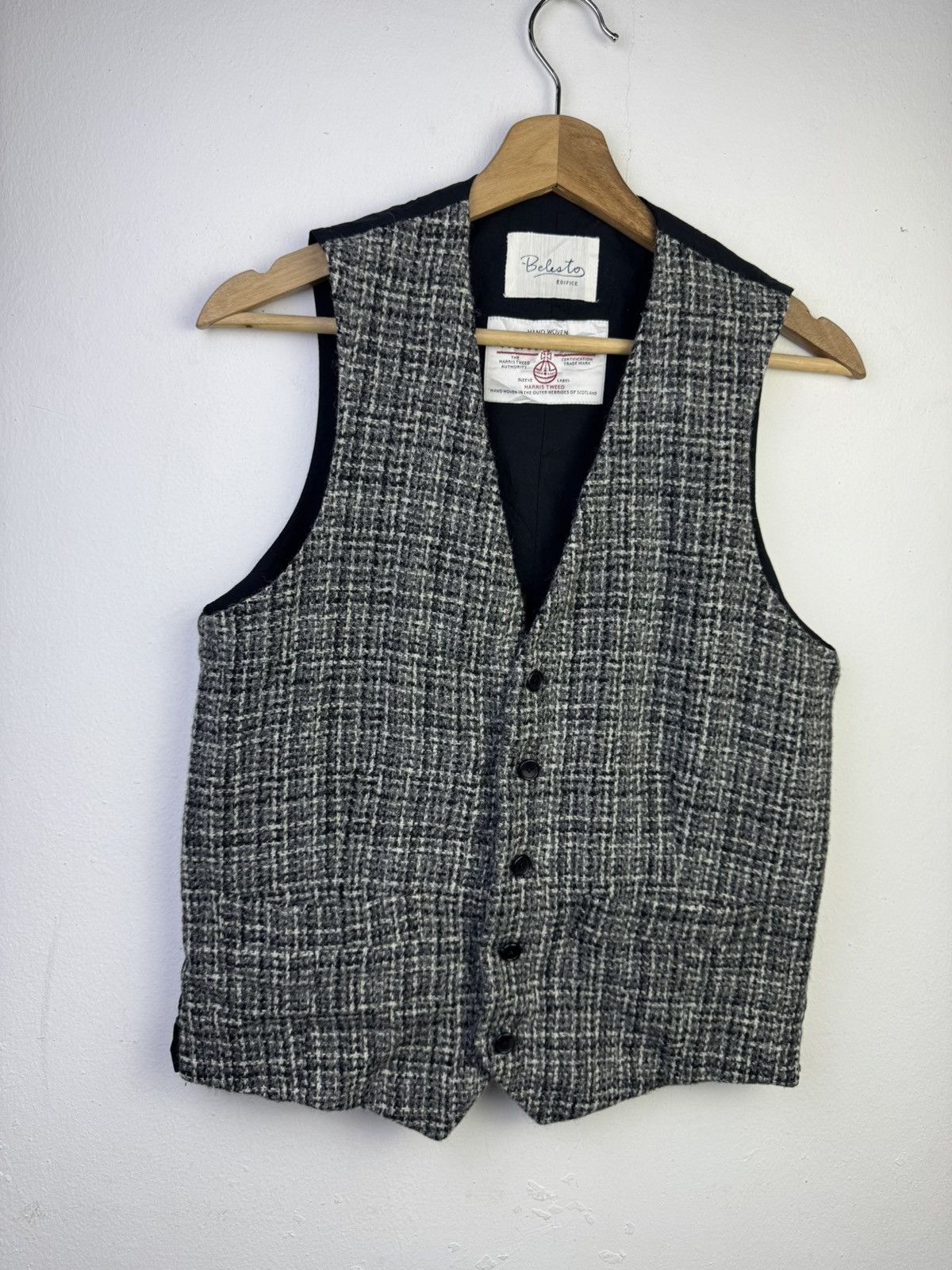 Harris Tweed Belesto for Edifice Harris Tweed wool vest Size US M / EU 48-50 / 2 - 2 Thumbnail