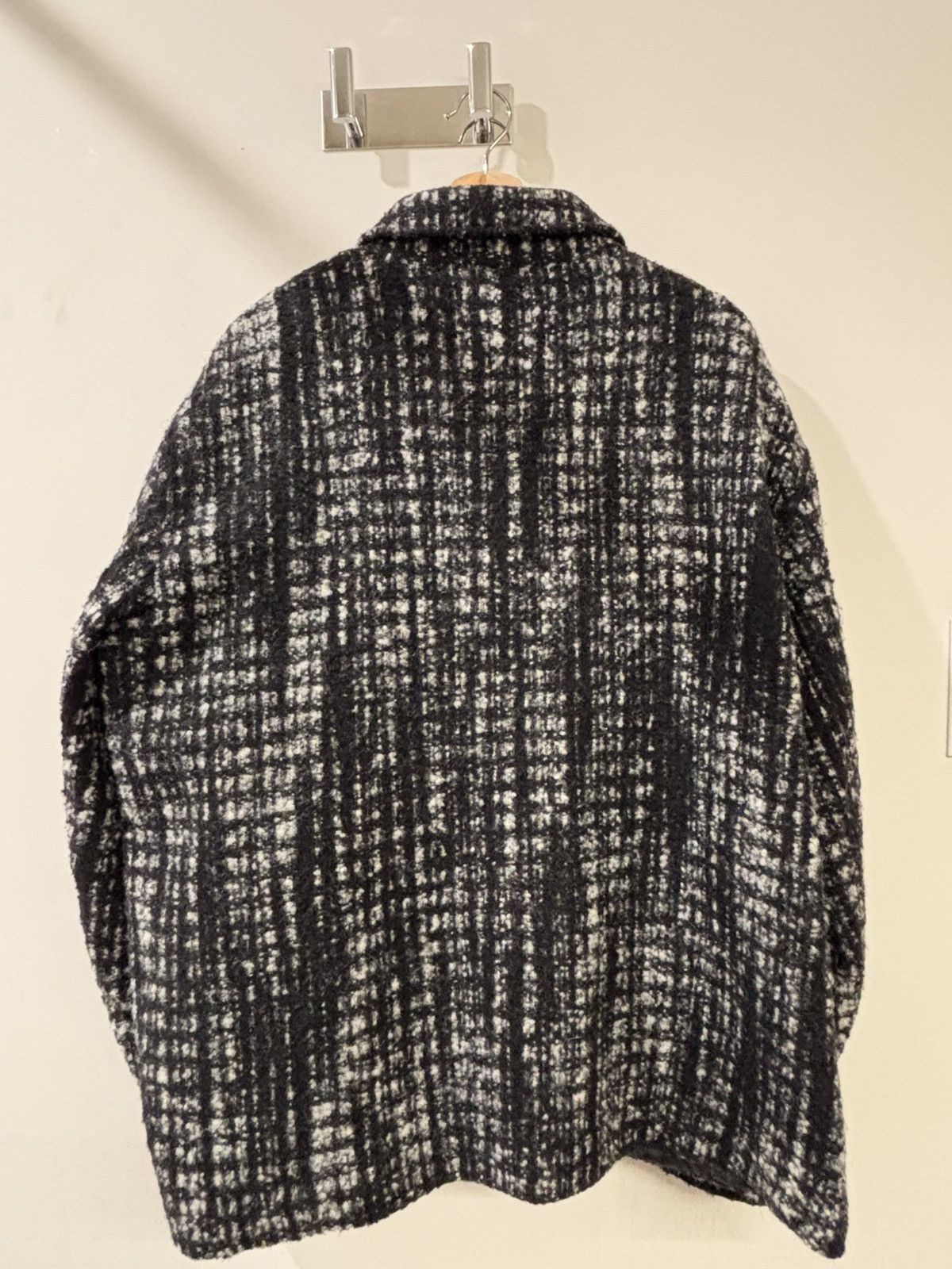 Topman Topman black/white wool coat Size US XXL / EU 58 / 5 - 2 Thumbnail