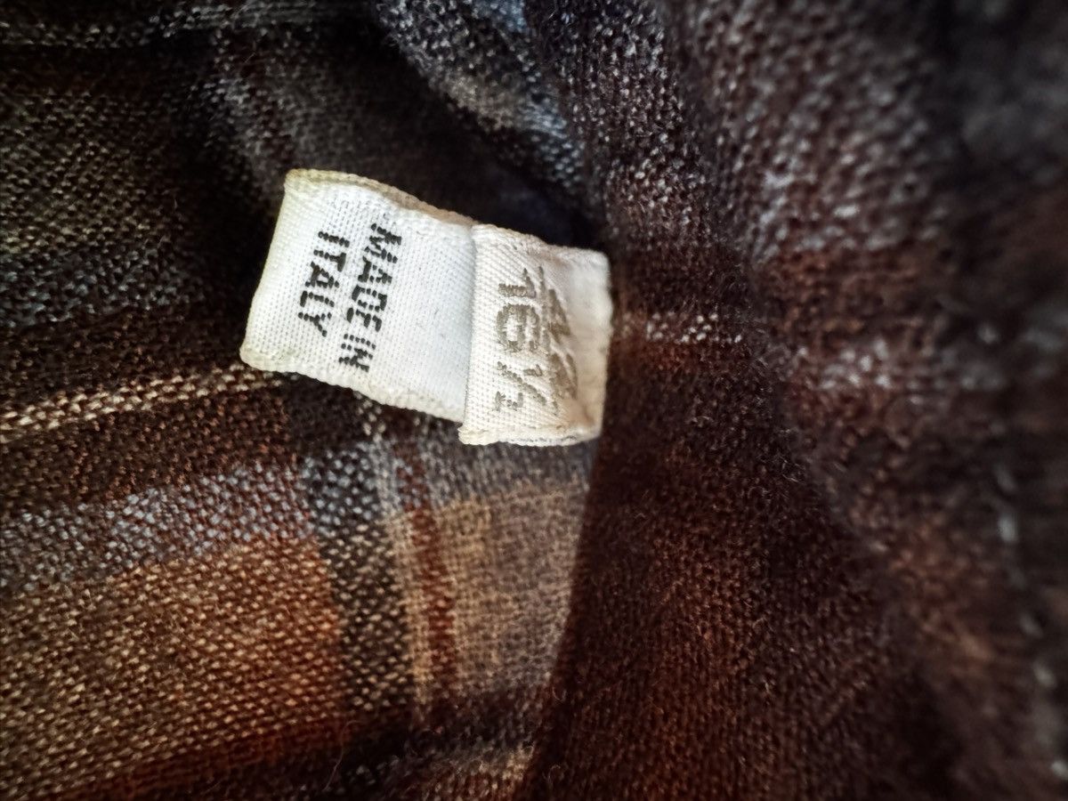 Lanvin Lanvin Flannel Wool Spray Paint Effect Plaid Shirt Size US L / EU 52-54 / 3 - 6 Thumbnail