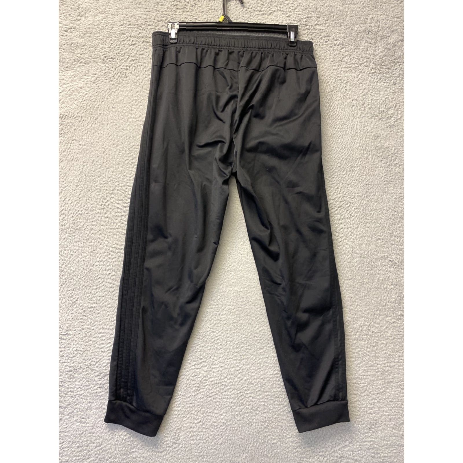 Adidas adidas Mens L Black Jogger Pants Elastic Waist Pockets Drawstring Missing 98-5 Size ONE SIZE - 6 Thumbnail