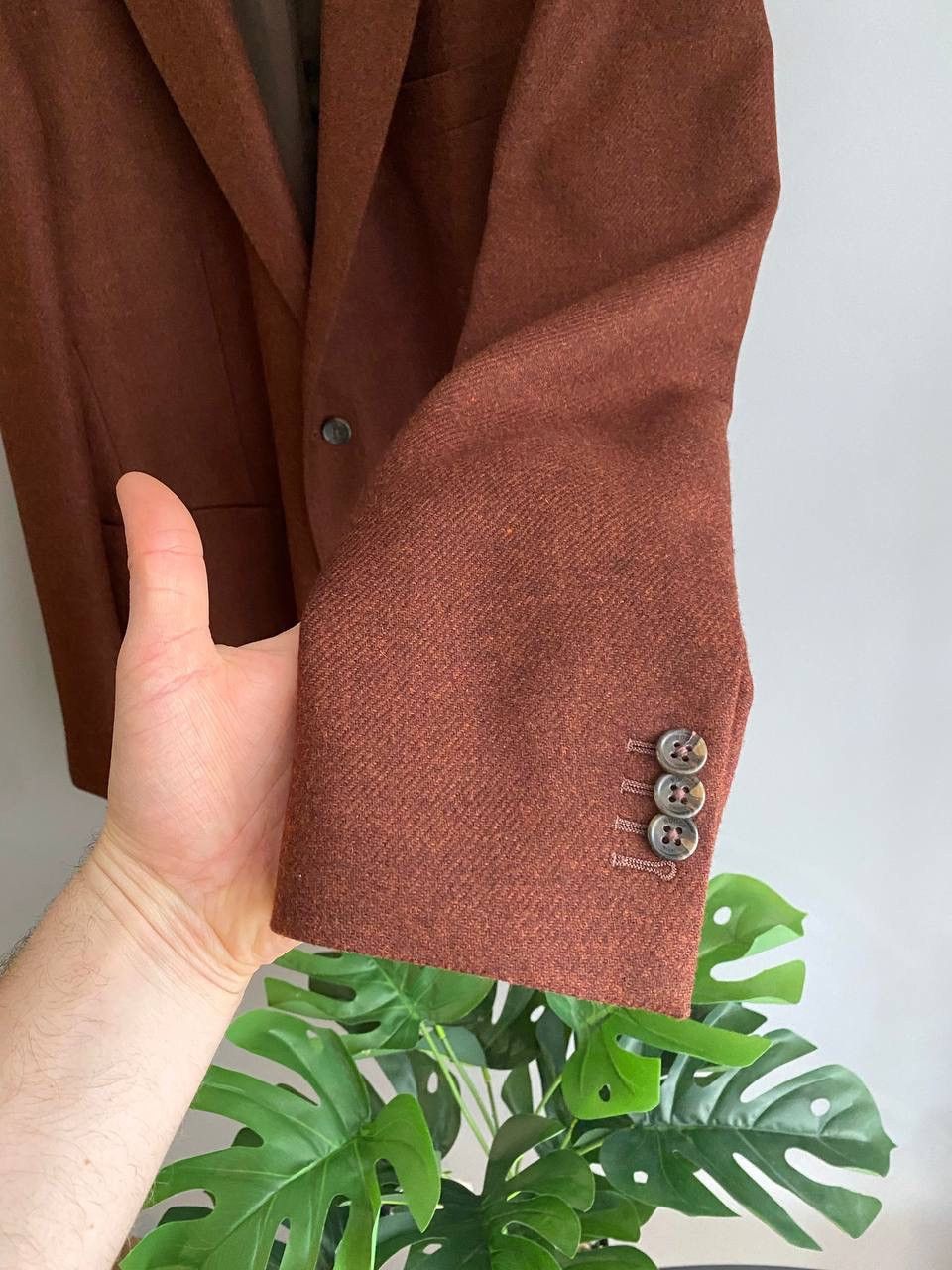 Boggi BOGGI MILANO x Moon Merino Lambswool Men's Blazer, Size 54 Size 54R - 9 Thumbnail