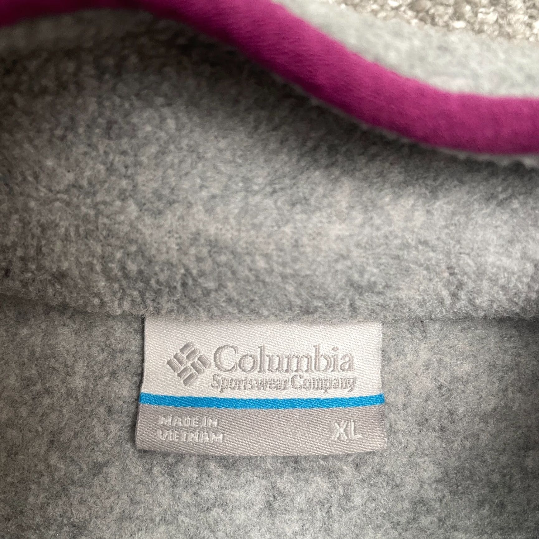 Vintage Columbia Campfire Jacket Womens XL Gray Black 1/4 Snap Button Outdoor Hiking Mid-Length Long Sleeve Regular Fit Fleece Lining Polyester Jacket/Coat Size XL / US 12-14 / IT 48-50 - 4 Thumbnail