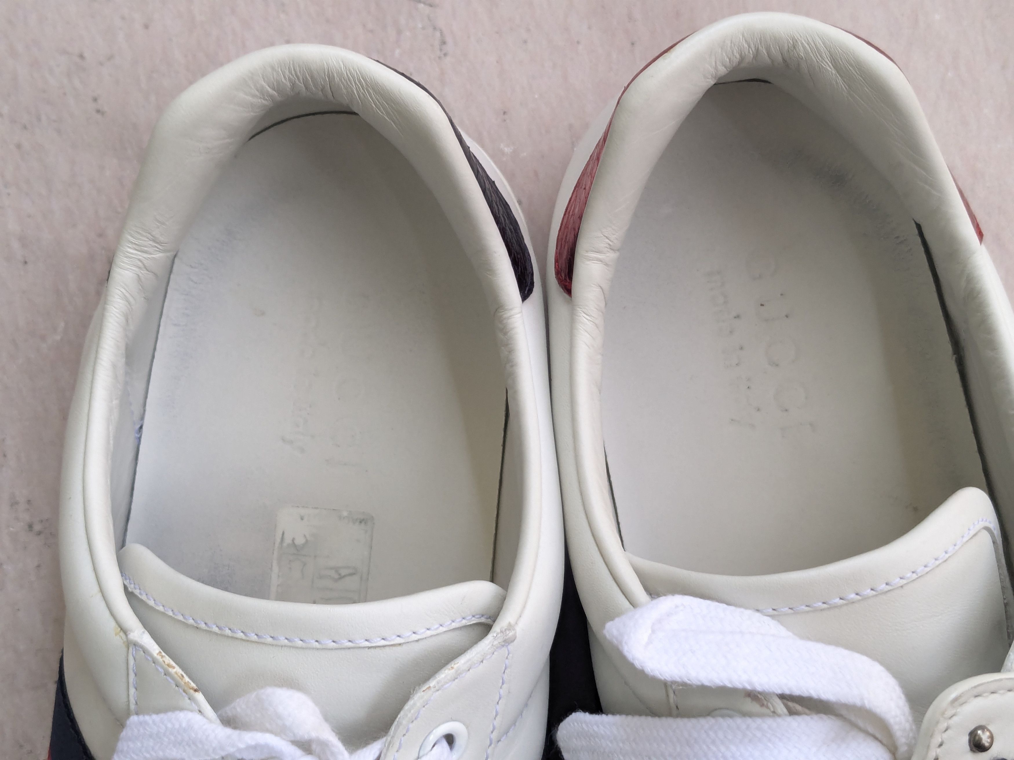 Gucci Gucci Ace Sneakers Cat 9 Logo Low Tops 477107 Size US 9 / EU 42 - 2 Thumbnail
