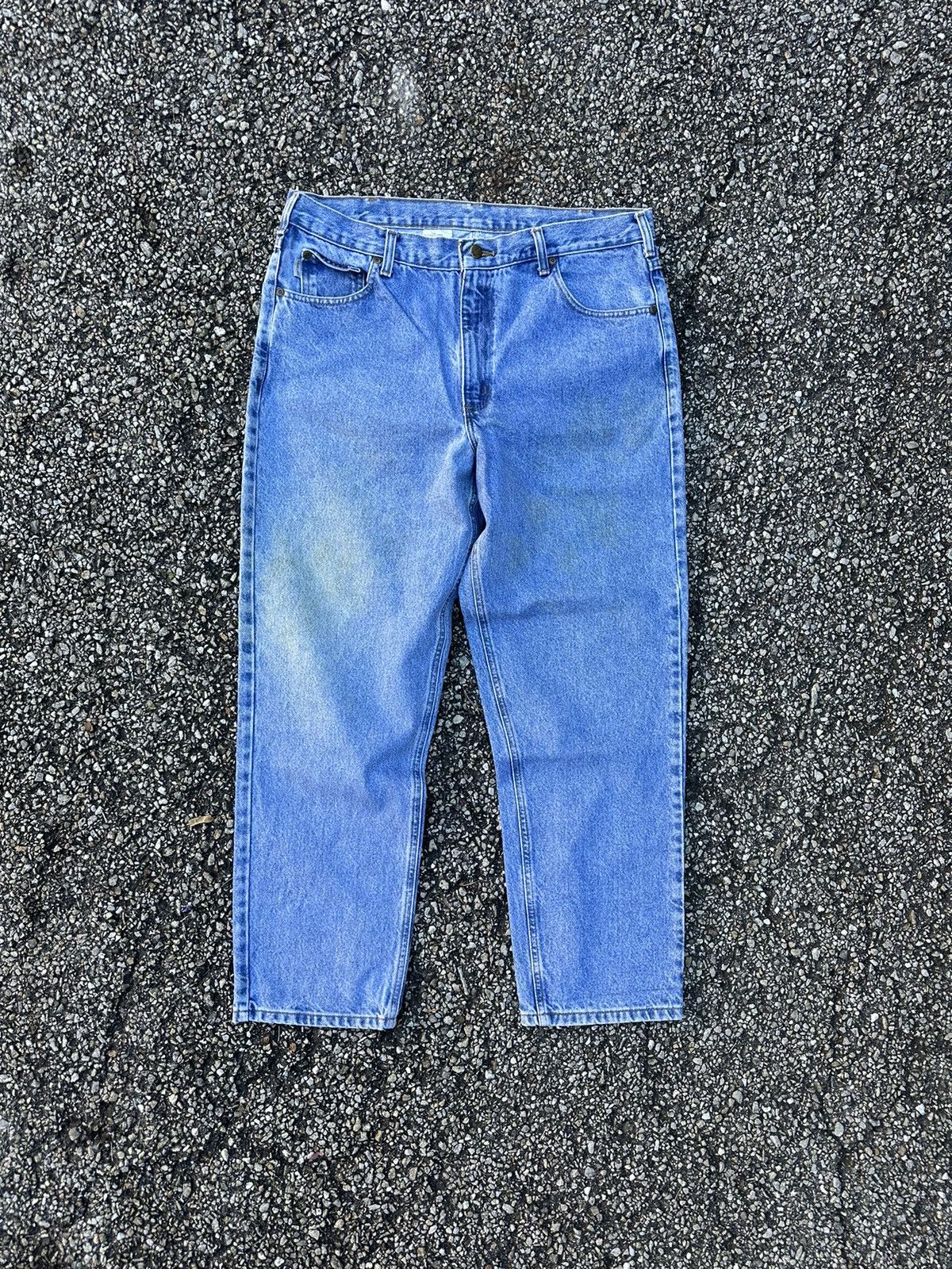 Carhartt × Japanese Brand × Vintage Vintage Men’s Blue Jeans Pants Carhartt Size US 38 / EU 54 - 9 Thumbnail