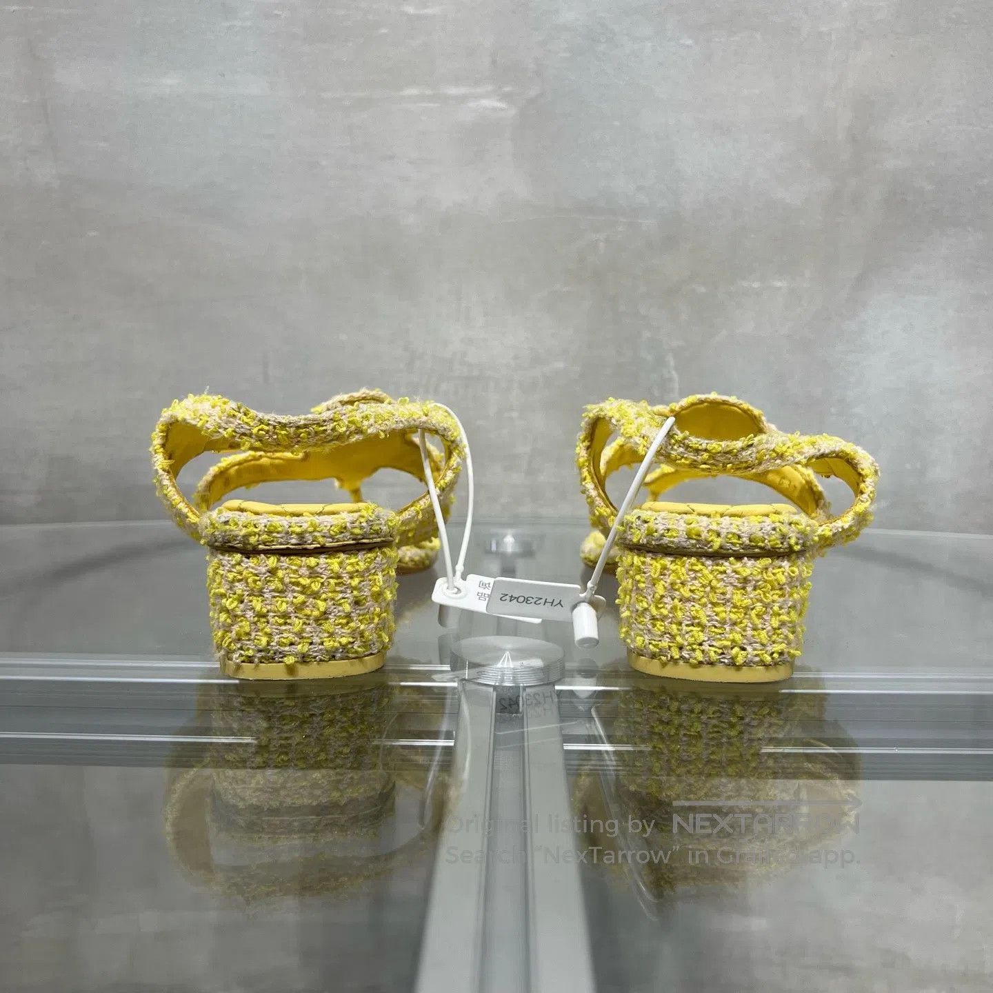 Chanel Chanel Flannel double C sandals, slippers, and yellow coar Size US 6.5 / IT 36.5 - 6 Thumbnail
