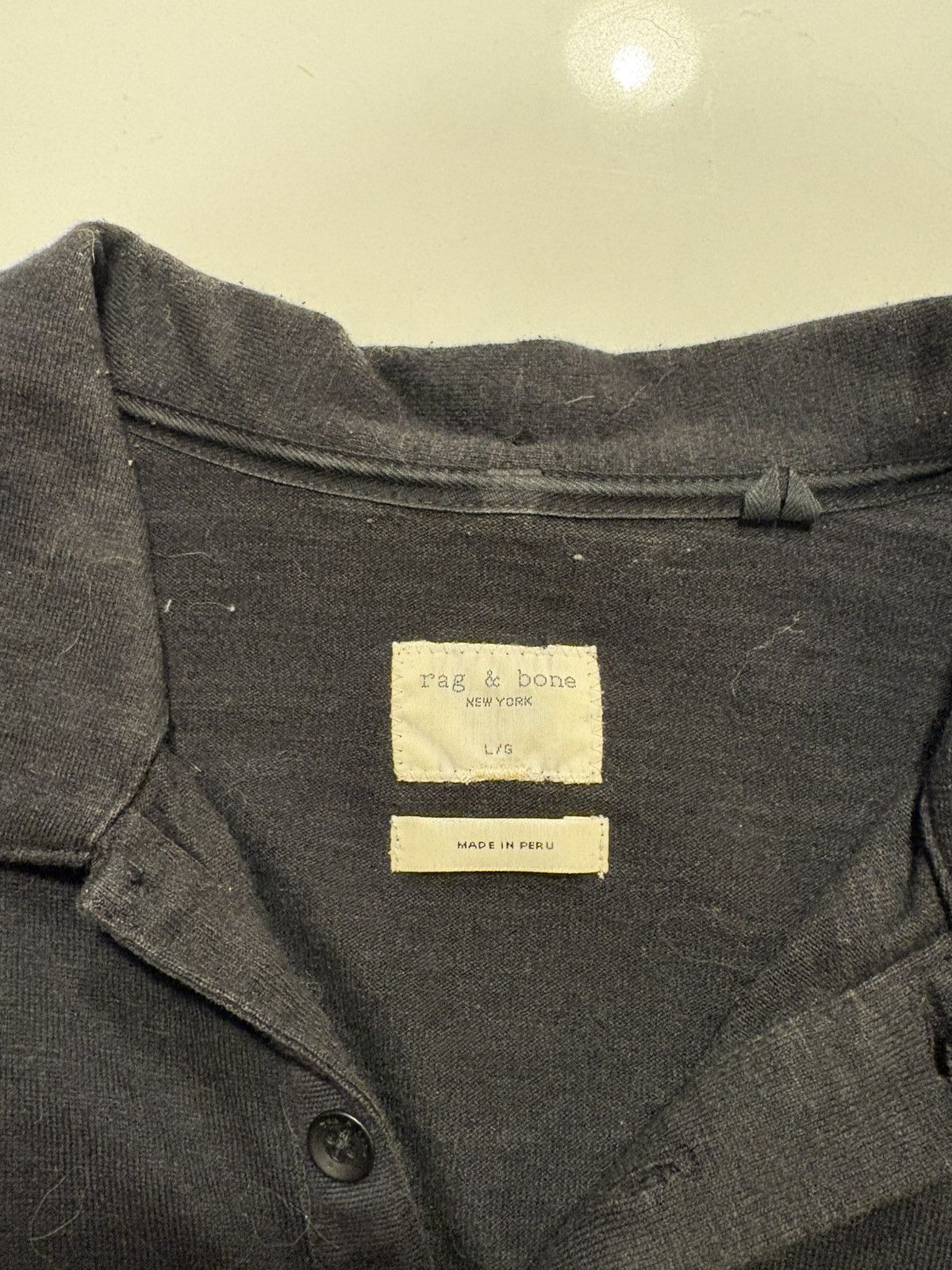 Rag & Bone Rag and Bone Black Polo Size US L / EU 52-54 / 3 - 2 Thumbnail