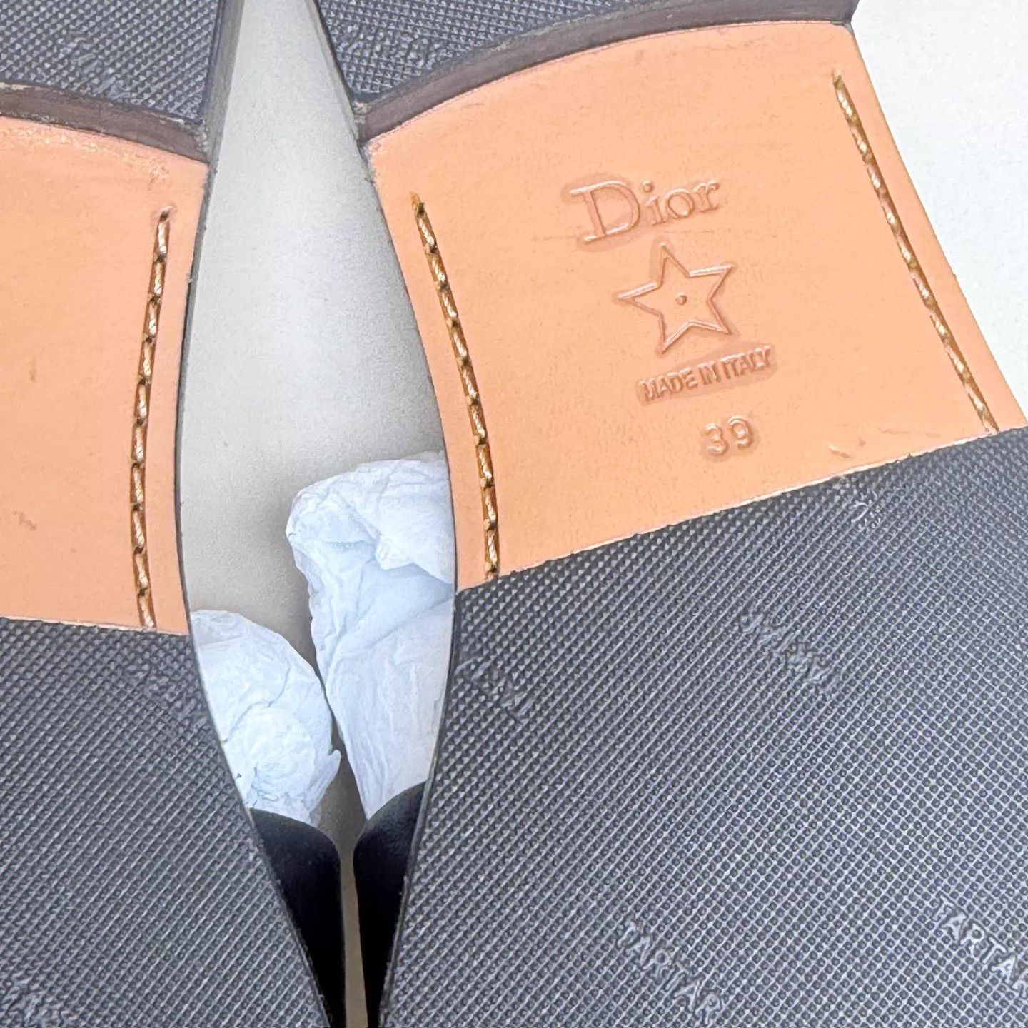 Dior Dior Black & Gold Logo Slipper 39 99 New Size US 8.5 / IT 38.5 - 7 Thumbnail
