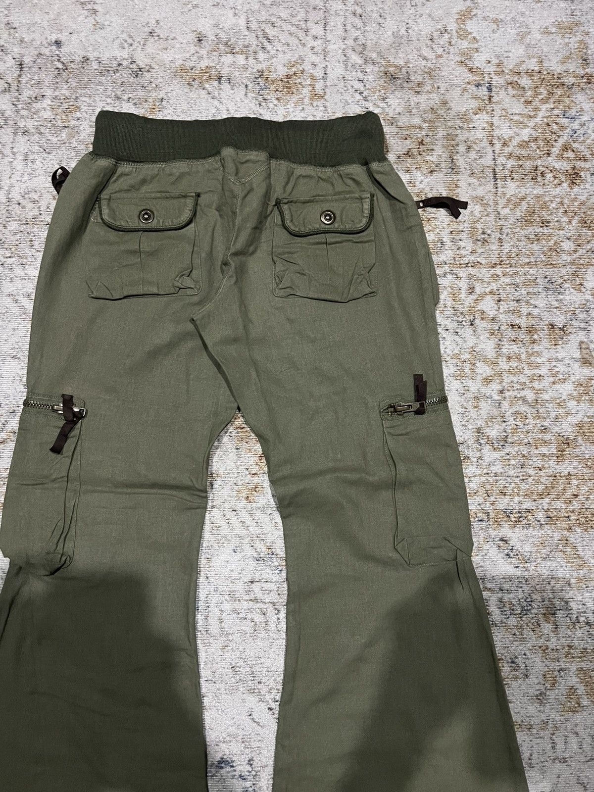 GOA G.O.A Military Green Flared Cargo Pants Size US 29 - 4 Thumbnail