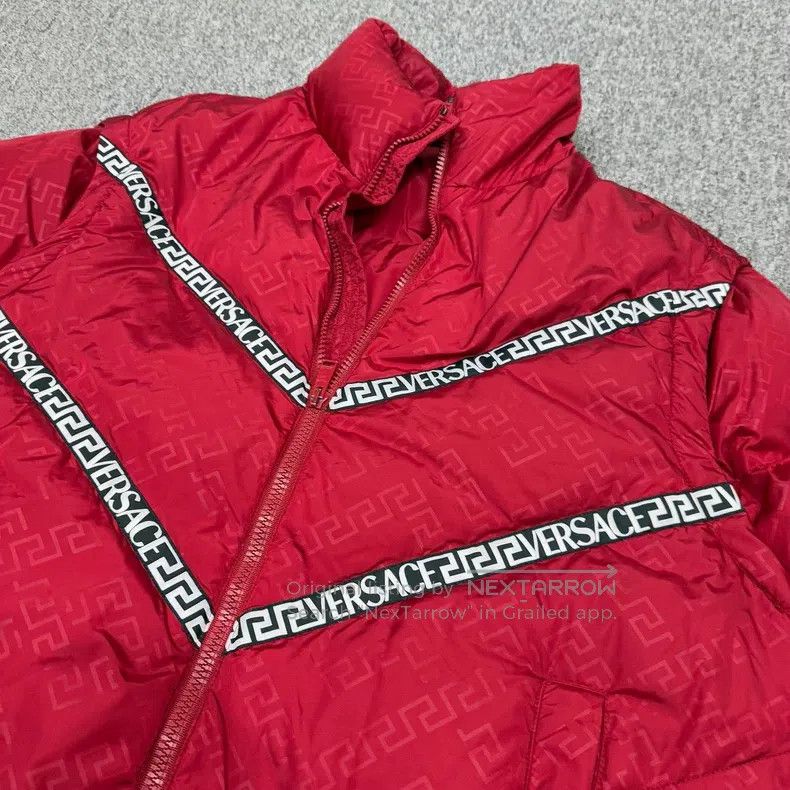 Versace Versace Red full print detachable down jacket Size US L / EU 52-54 / 3 - 4 Thumbnail