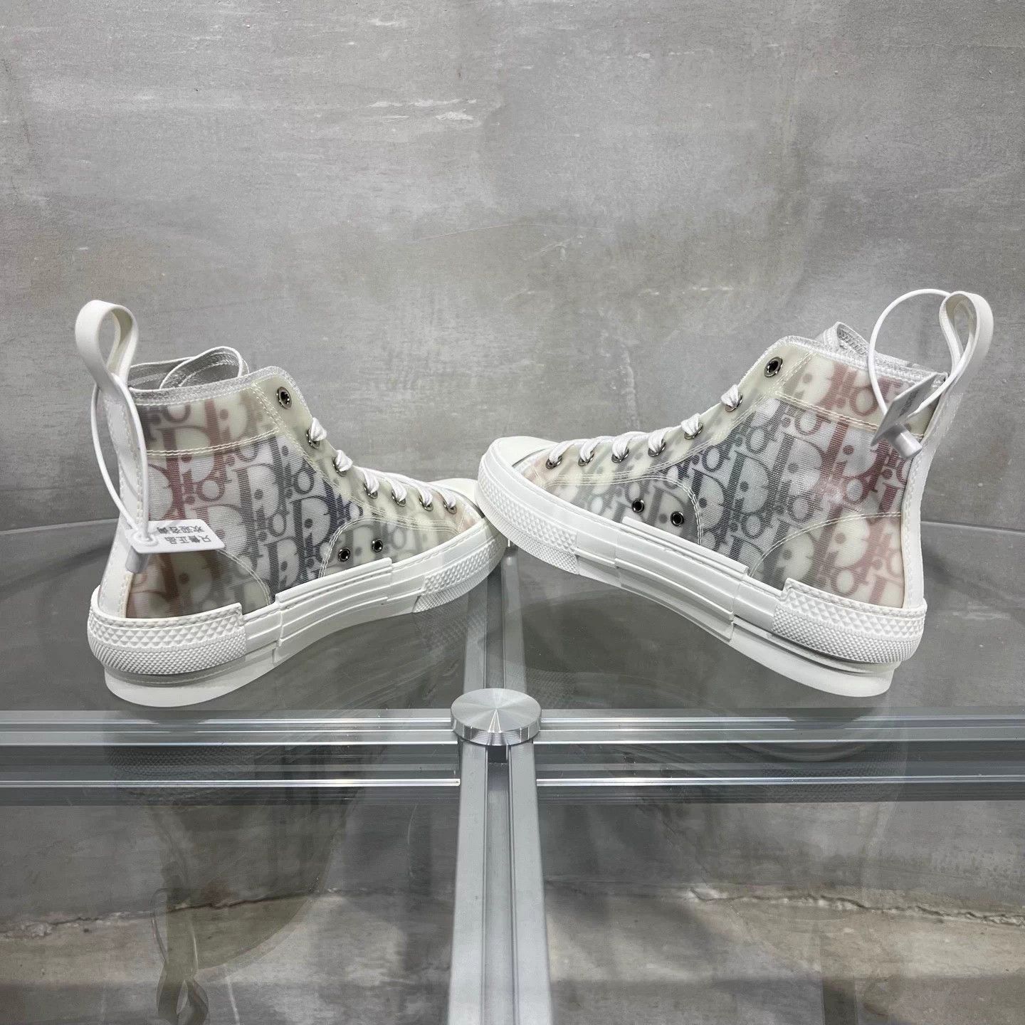 Dior Dior Oblique Monogram High Top Sneakers Women's 36.5 Size US 5.5 / IT 35.5 - 5 Thumbnail