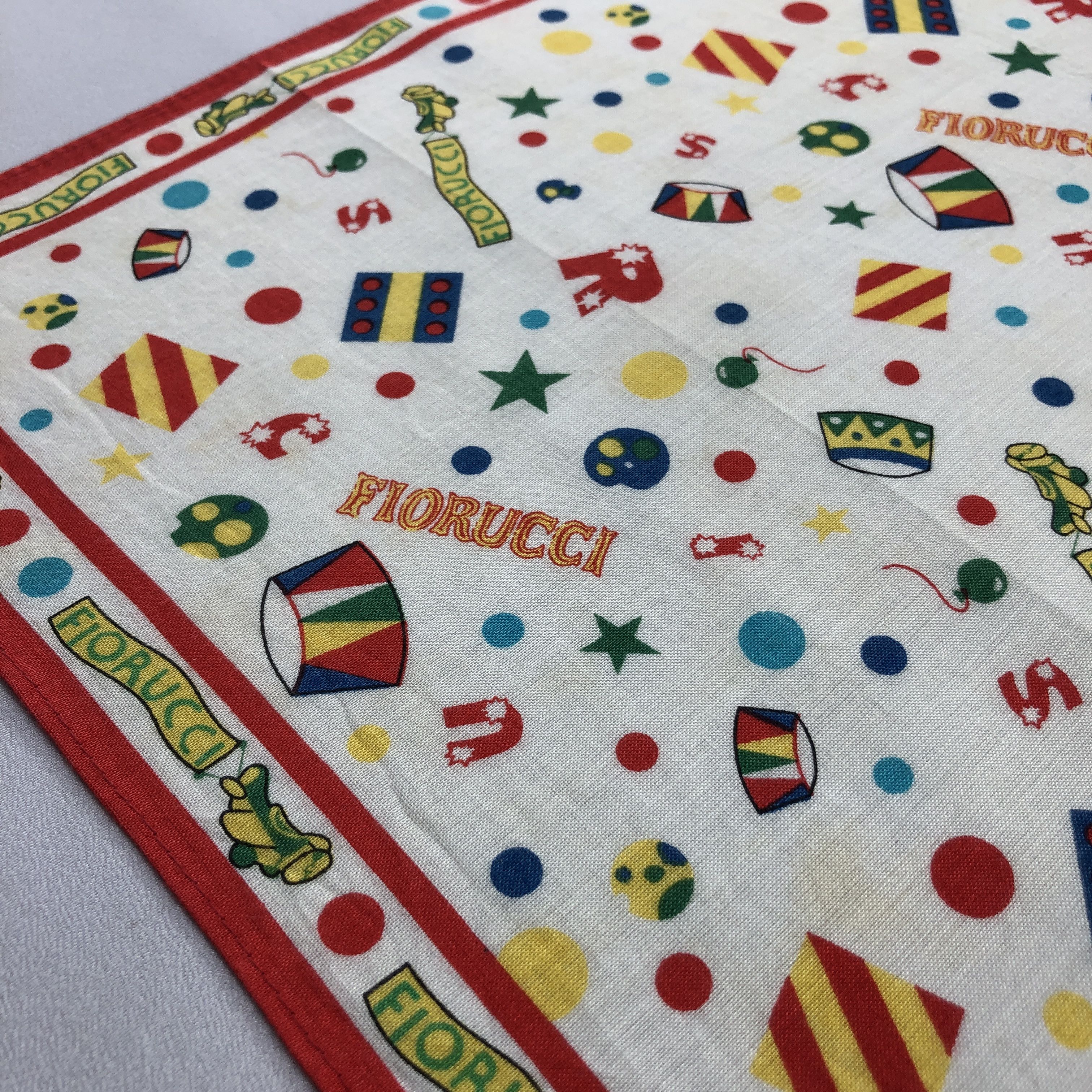 Fiorucci × Vintage Fiorucci Floral Handkerchief Neckerchief Bandana H2577 Size ONE SIZE - 9 Thumbnail
