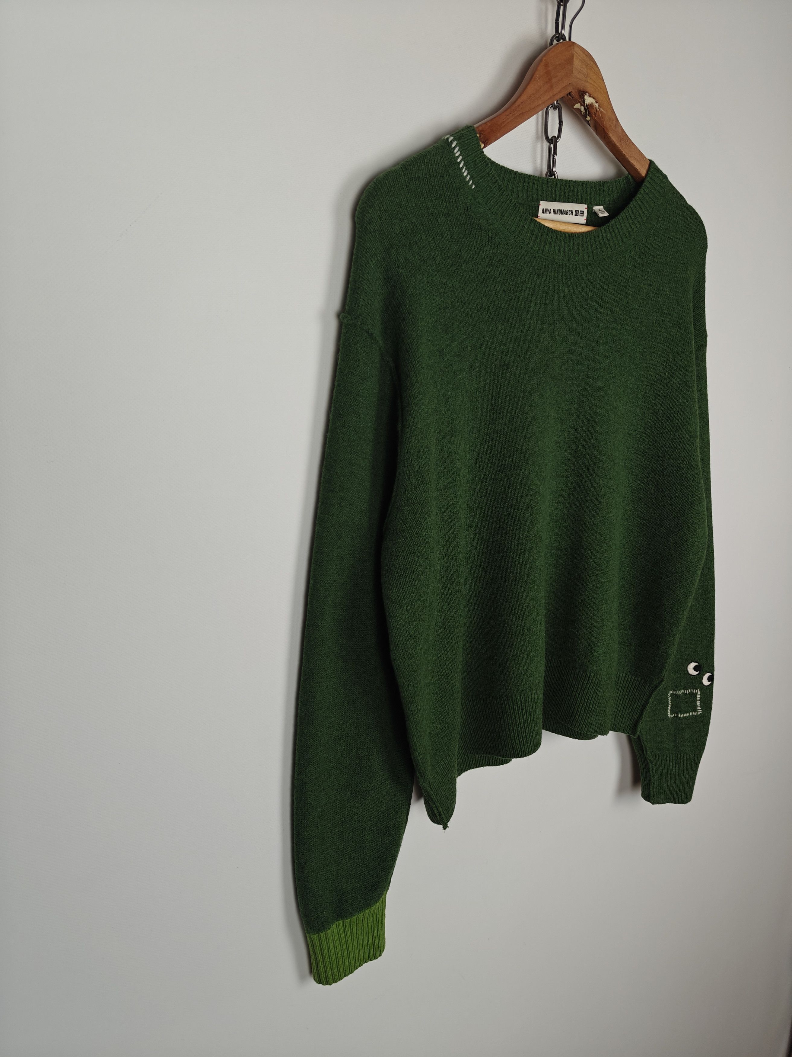 Uniqlo Uniqlo x Anya Hindmarch Wool Sweater Green Pullover XL Size XL / US 12-14 / IT 48-50 - 6 Thumbnail