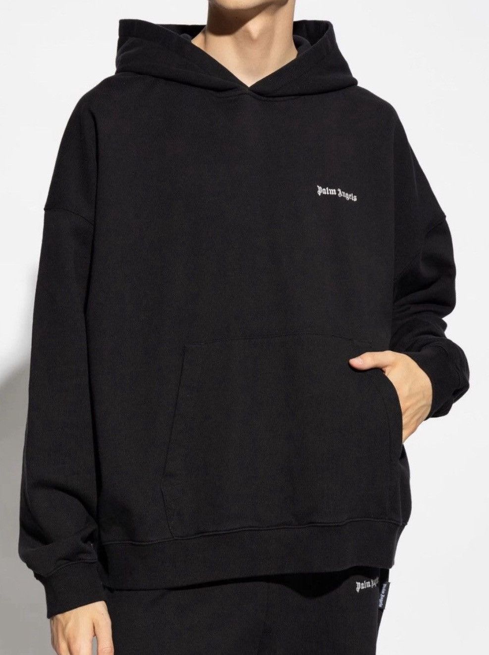 Palm Angels logo-embroidered hoodie