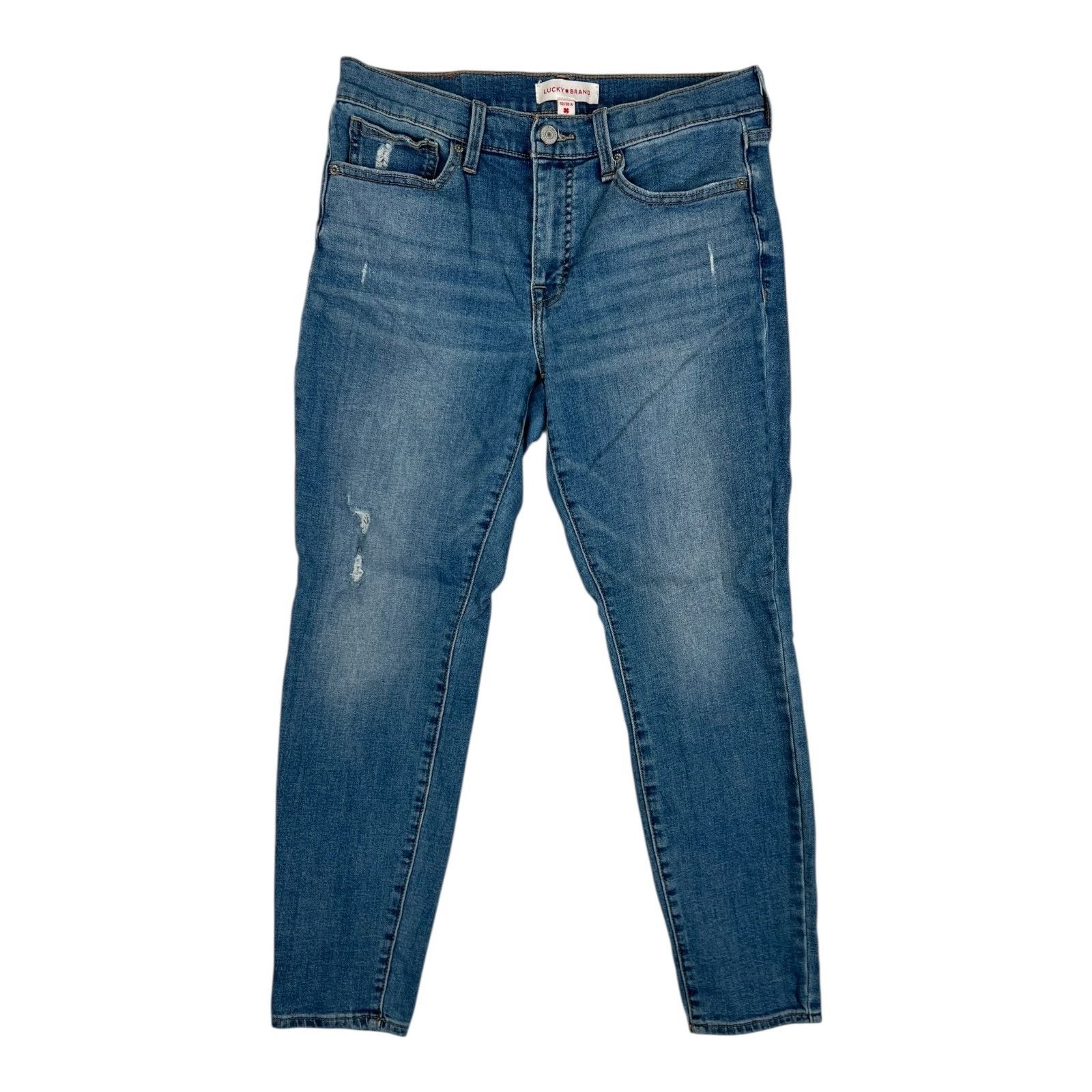 Lucky Brand Lucky Brand Jeans Women's 10/30 Blue Ava Mid Rise Skinny Ank Size 30" / US 8 / IT 44 - 1 Thumbnail