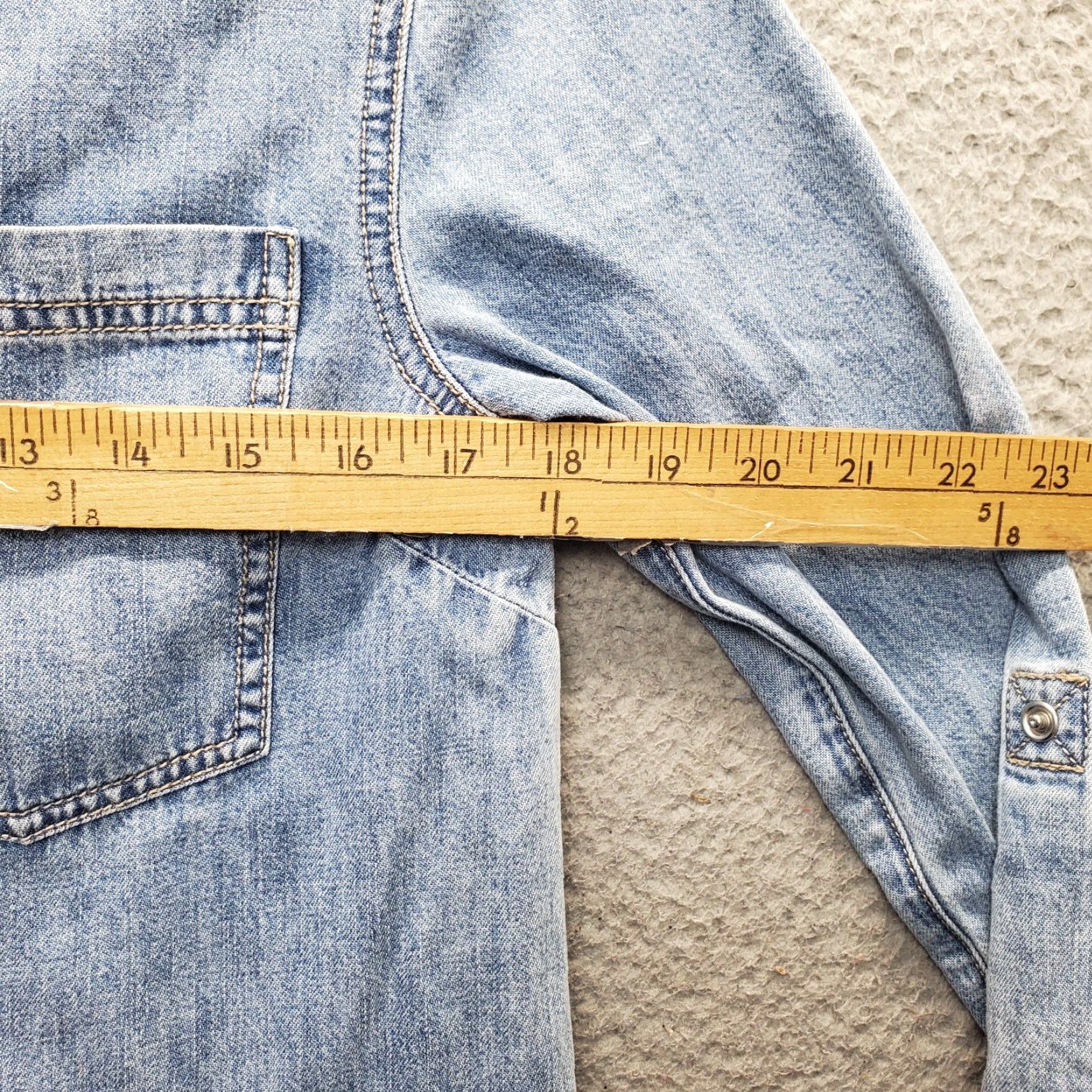 Veronica Beard Veronica Beard Women Dress Shirt Denim Parkton Blue Short Peplum Hem Long Sleeve Roll Tab Neck Collared Pocketed 0 Size 0 Size 25" / US 0 / IT 36 - 7 Thumbnail