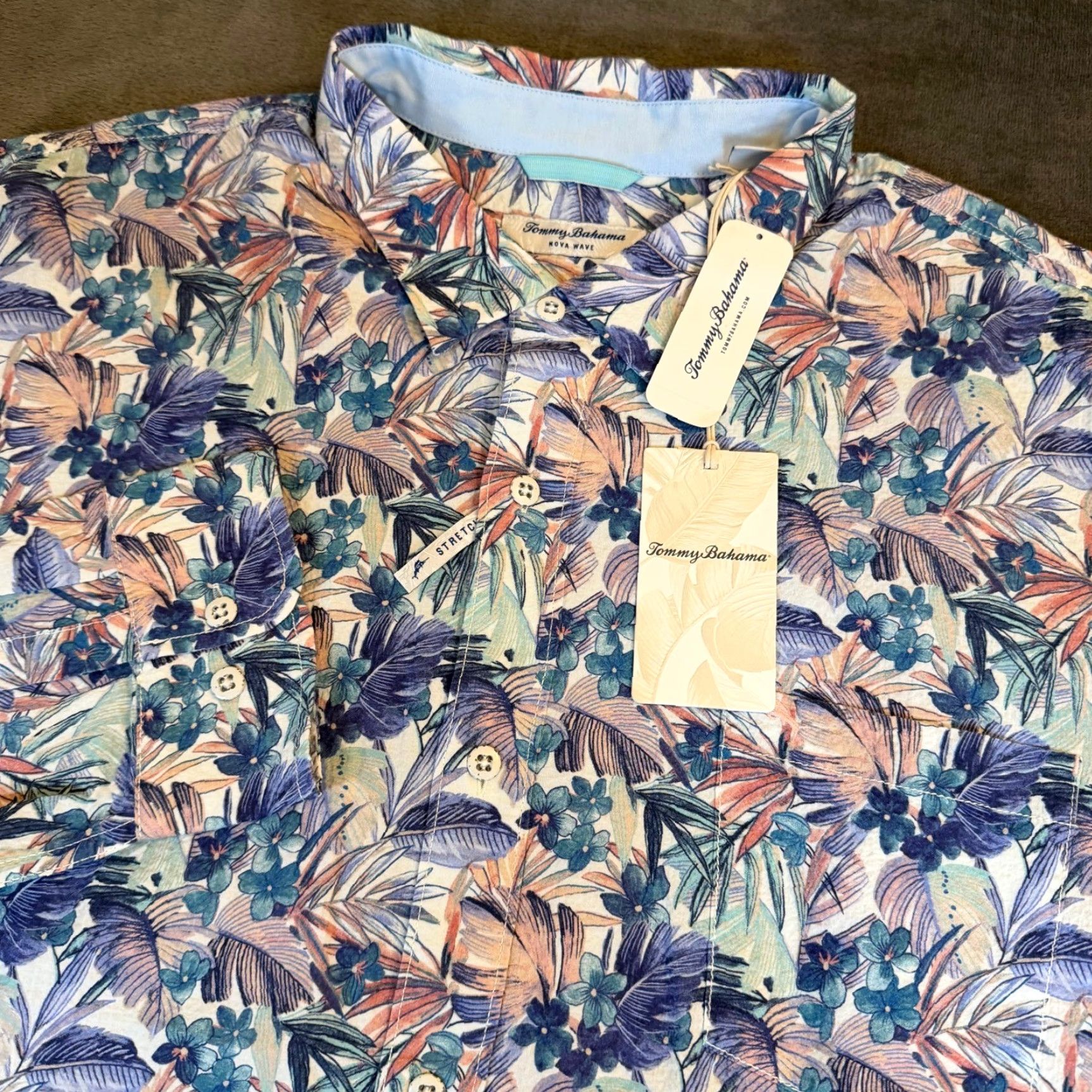 Tommy Bahama Tommy Bahama Nova Wave Mens 3XLB Shirt Long Sleeve Button Down Floral NEW Size US XXL / EU 58 / 5 - 2 Thumbnail