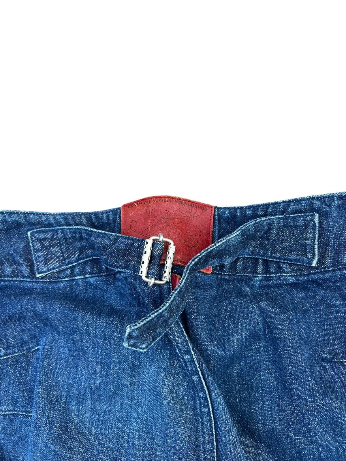 Vintage Vintage Yuji Yamada Furnishings Cinch Back Denim Jeans Size US 30 / EU 46 - 14 Thumbnail