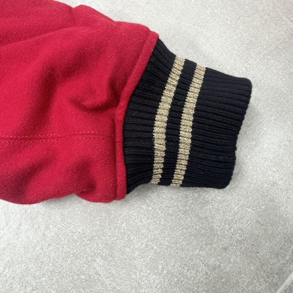 Amiri Amiri Forever Wool Blend Bomber Jacket In Red RRP £1930 Size US S / EU 44-46 / 1 - 6 Thumbnail