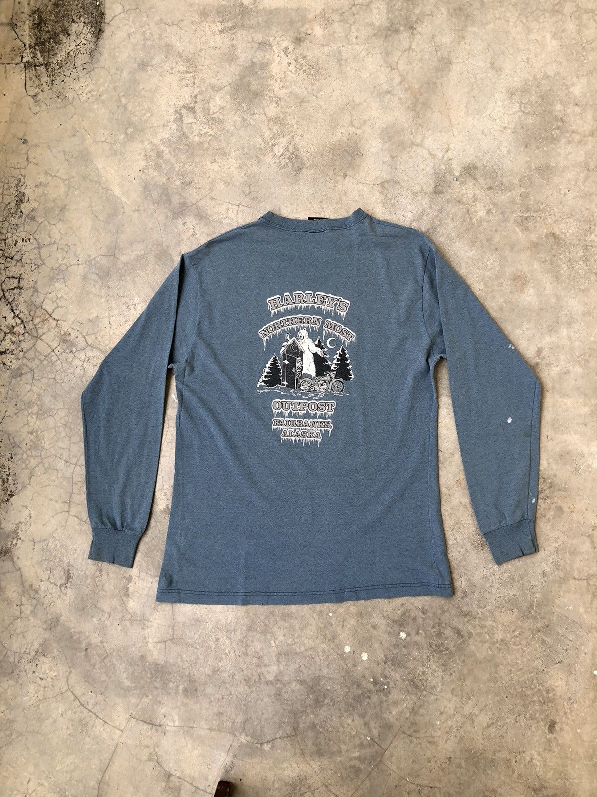 Other 1997 Vintage Harley Davidson Flame Logo Longsleeve Tee Size US L / EU 52-54 / 3 - 5 Thumbnail