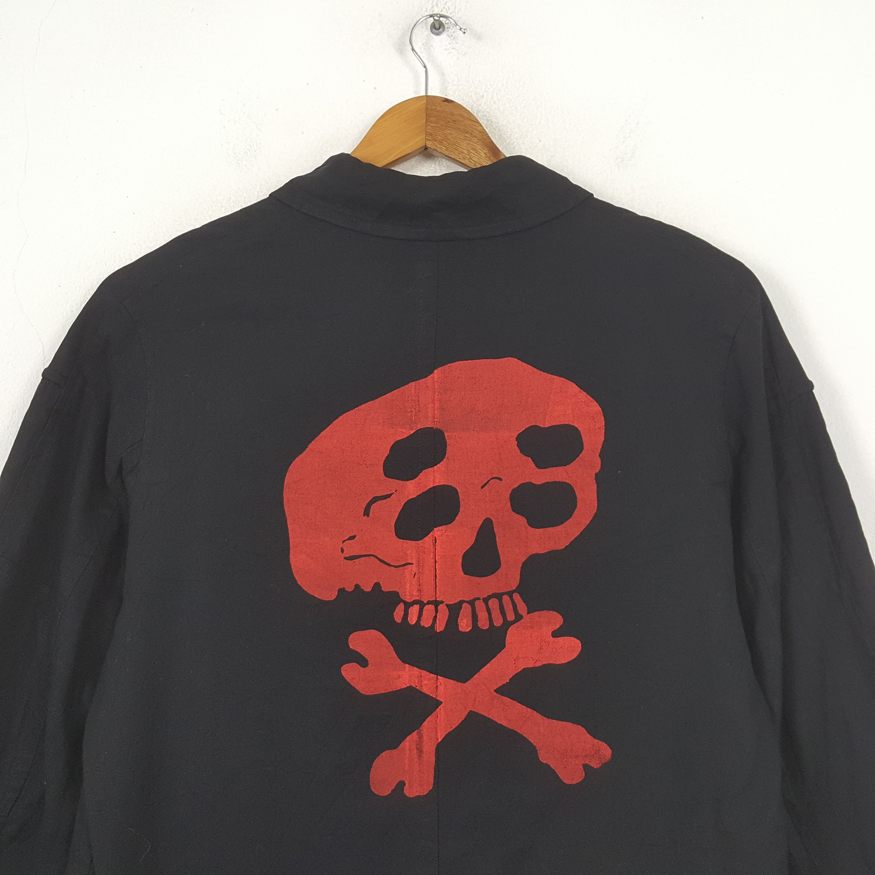 45rpm × Japanese Brand × Vintage Vintage 45 RPM Japanese Brand SKULL Jacket C288N16 Size US XL / EU 56 / 4 - 2 Thumbnail