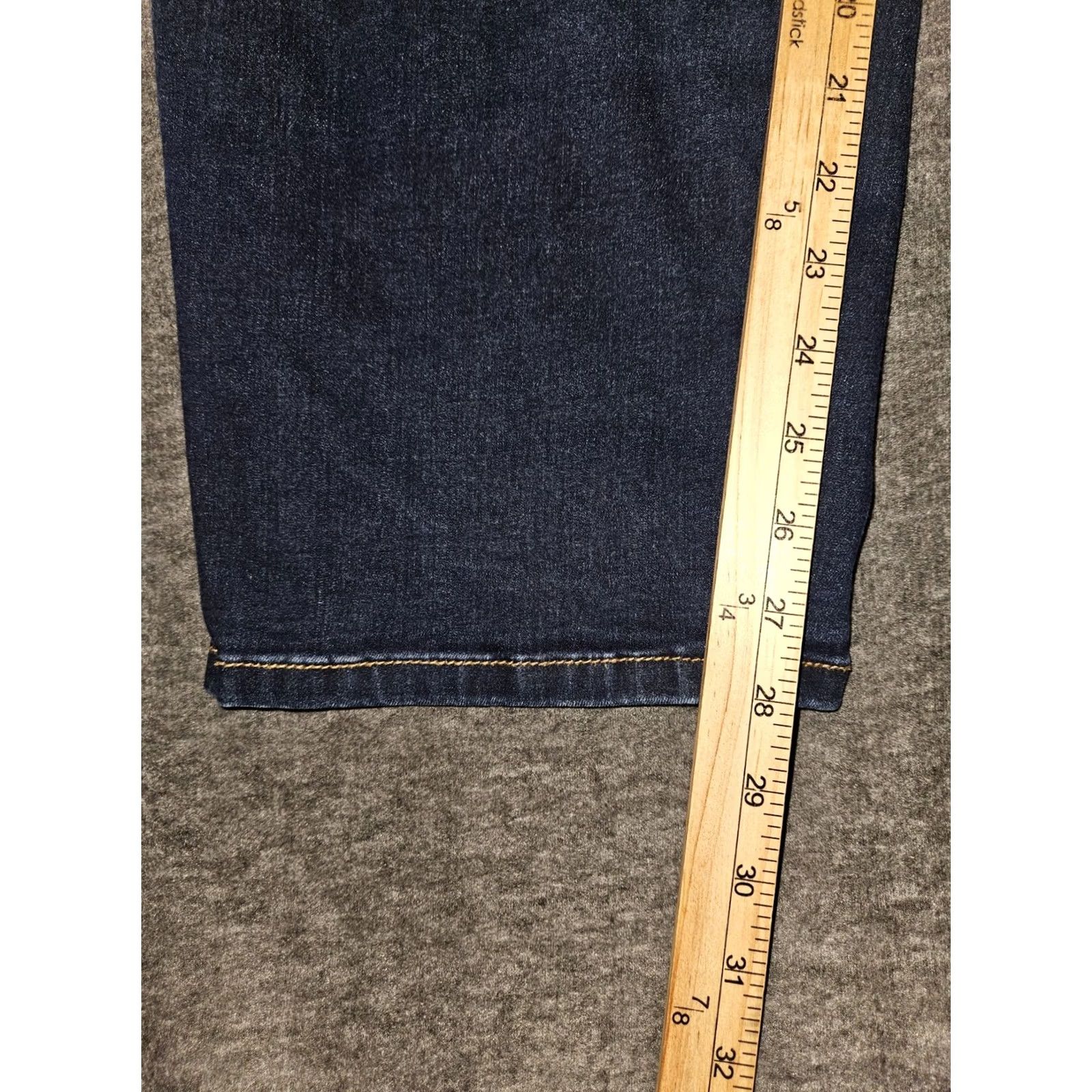 Vintage VINTAGE Eloquii Ankle Jeans Women's 14 Straight High Rise Blue Stretch Casual Preppy Mens? Size 36" / US 14 / IT 50 - 6 Thumbnail