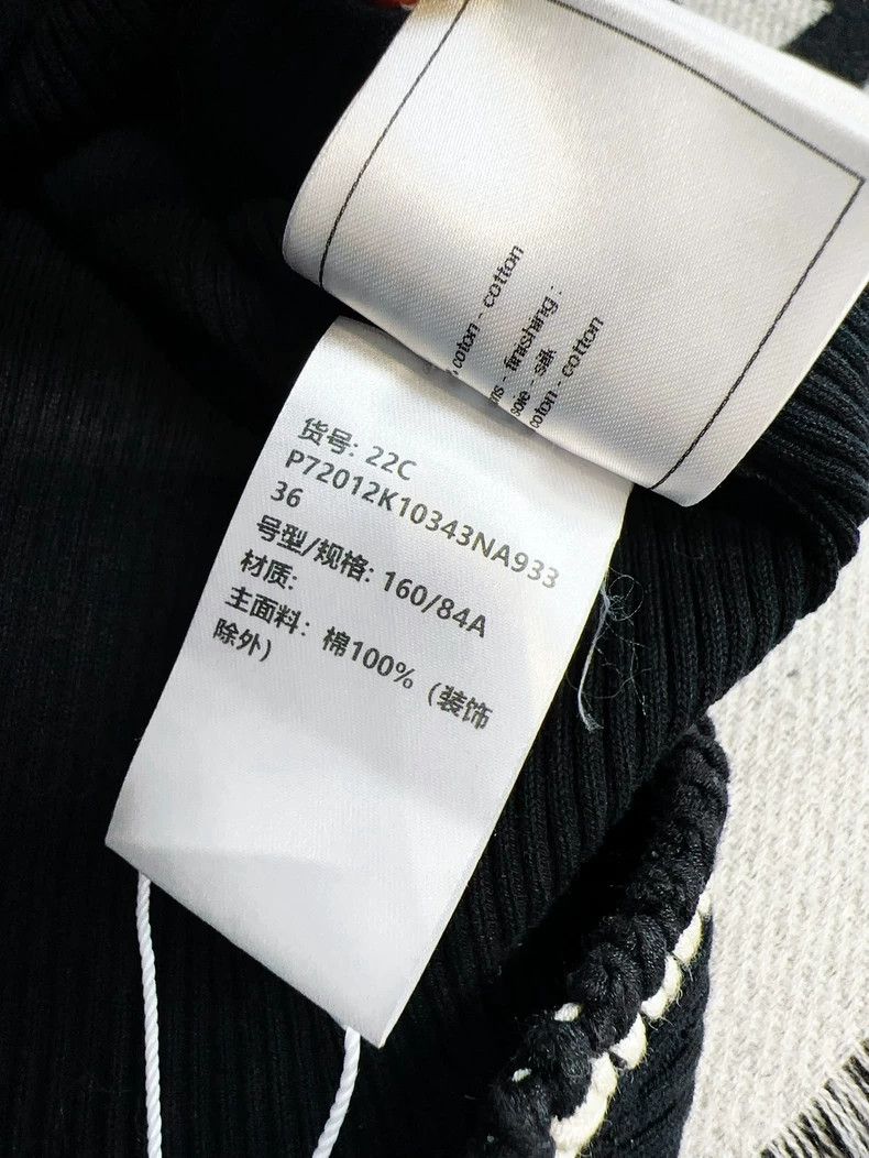 Chanel Chanel 22C early spring show black and white rolled-edged Size XS / US 0-2 / IT 36-38 - 7 Thumbnail