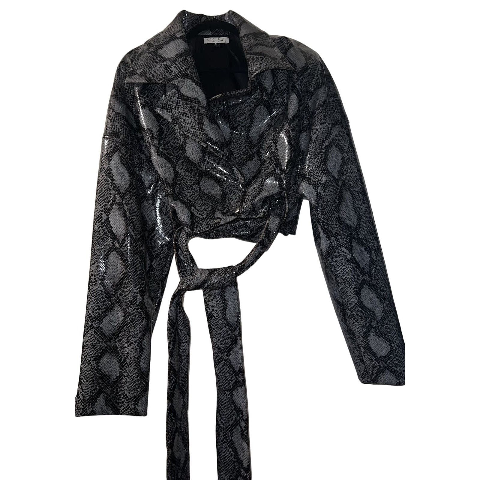 LaQuan Smith LaQuan Smith Teddy Bear Python-Print Jacket Size M / US 6-8 / IT 42-44 - 10 Thumbnail