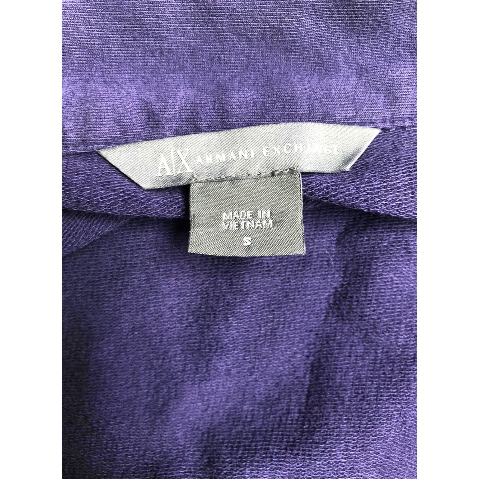 Armani Exchange Armani Exchange Jacket Women Athletic Purple Black Size Small Made In Vietnam Size S / US 4 / IT 40 - 4 Thumbnail