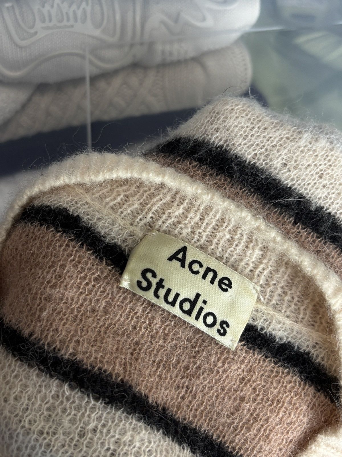 Acne Studios Acne Studios Knitted Oversized Sweater Wool Alpaca Striped Size US XXS / EU 40 - 7 Thumbnail