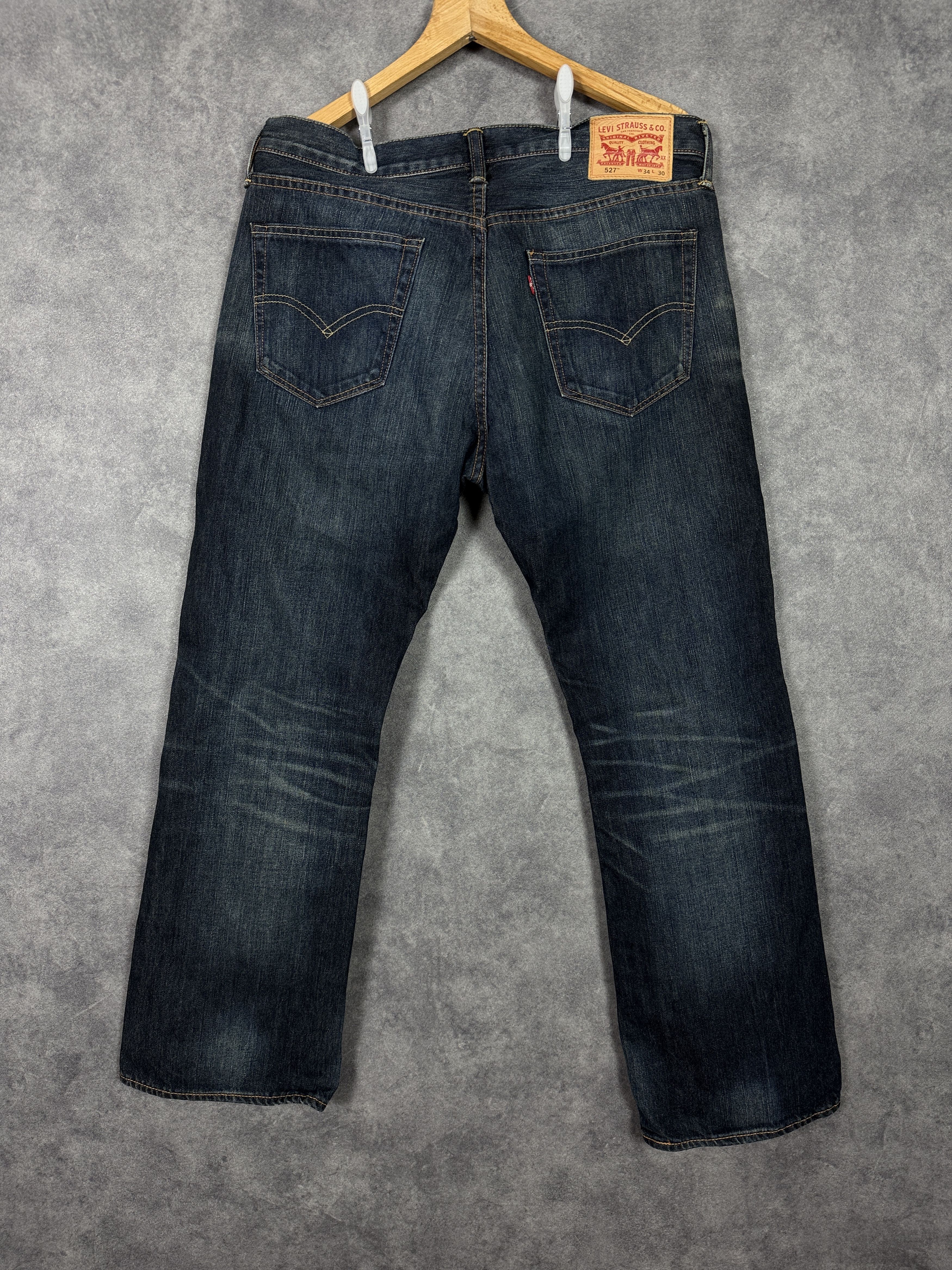 Levi's Levi’s 527 jeans Texas Country Style navy distressed vintage Size US 34 / EU 50 - 1 Thumbnail