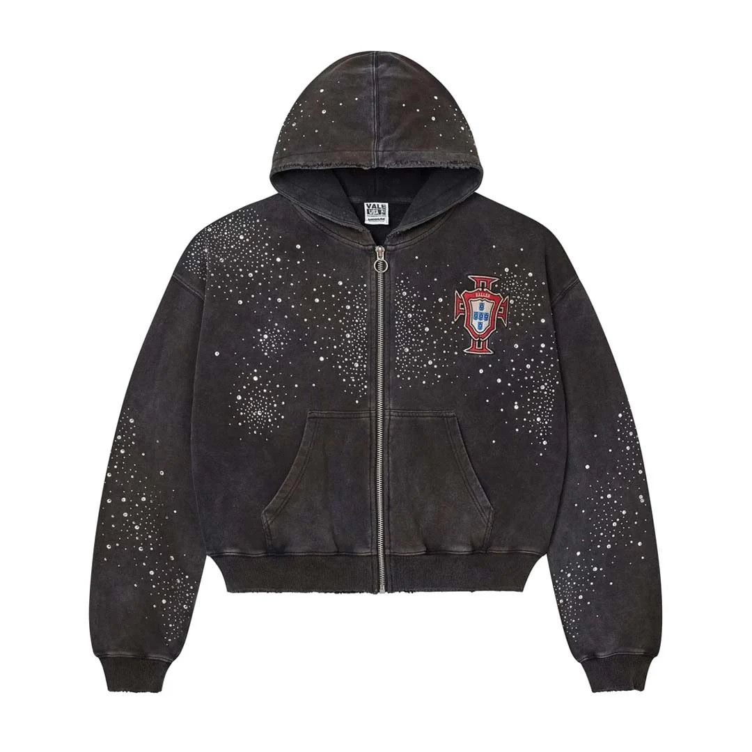 Vale Vale Forever 'Pluto Clustered' Black Zip Up Hoodie Size US XL / EU 56 / 4 - 1 Preview