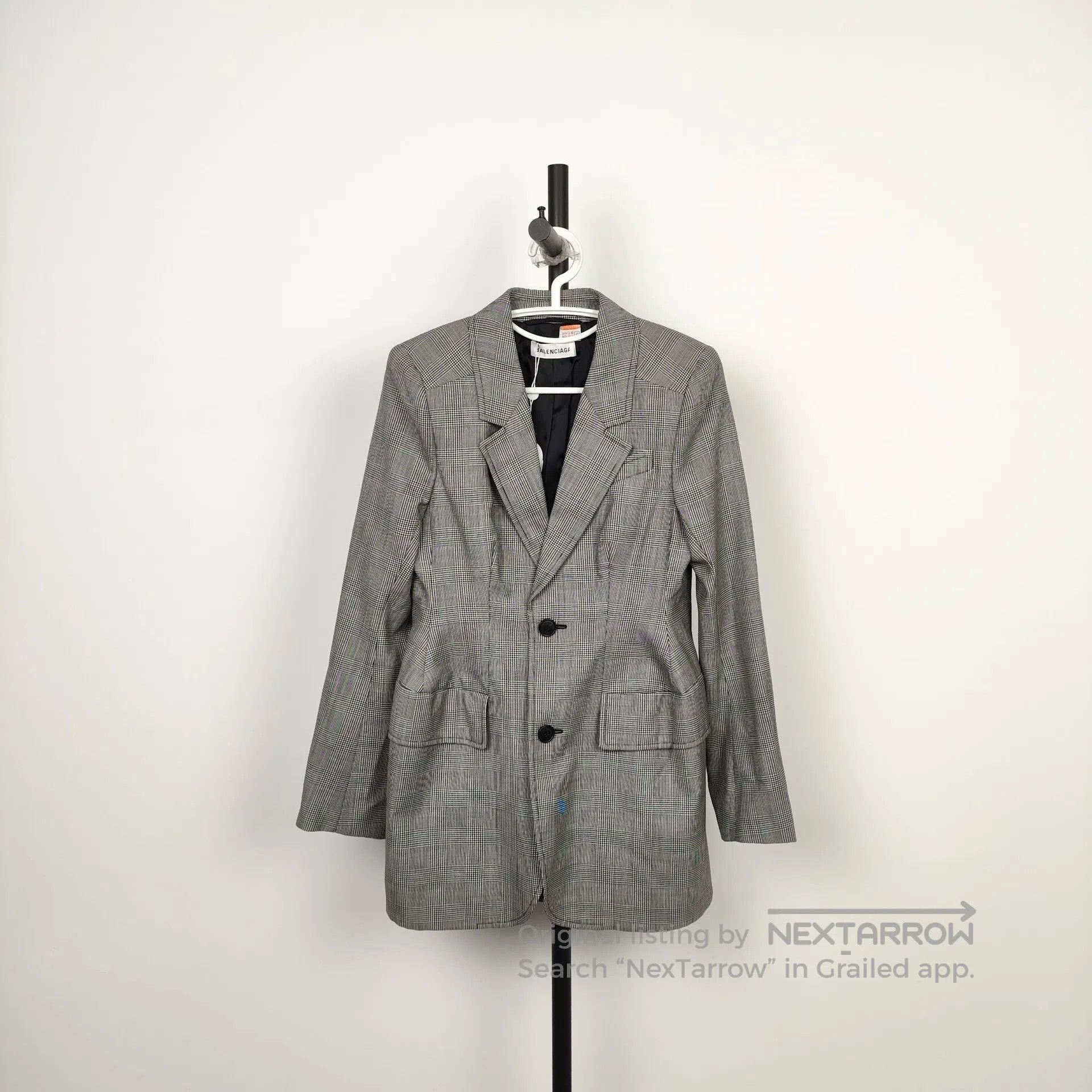 Balenciaga Balenciaga Cotton checkered suit size 36 gray| Size XS / US 0-2 / IT 36-38 - 1 Thumbnail