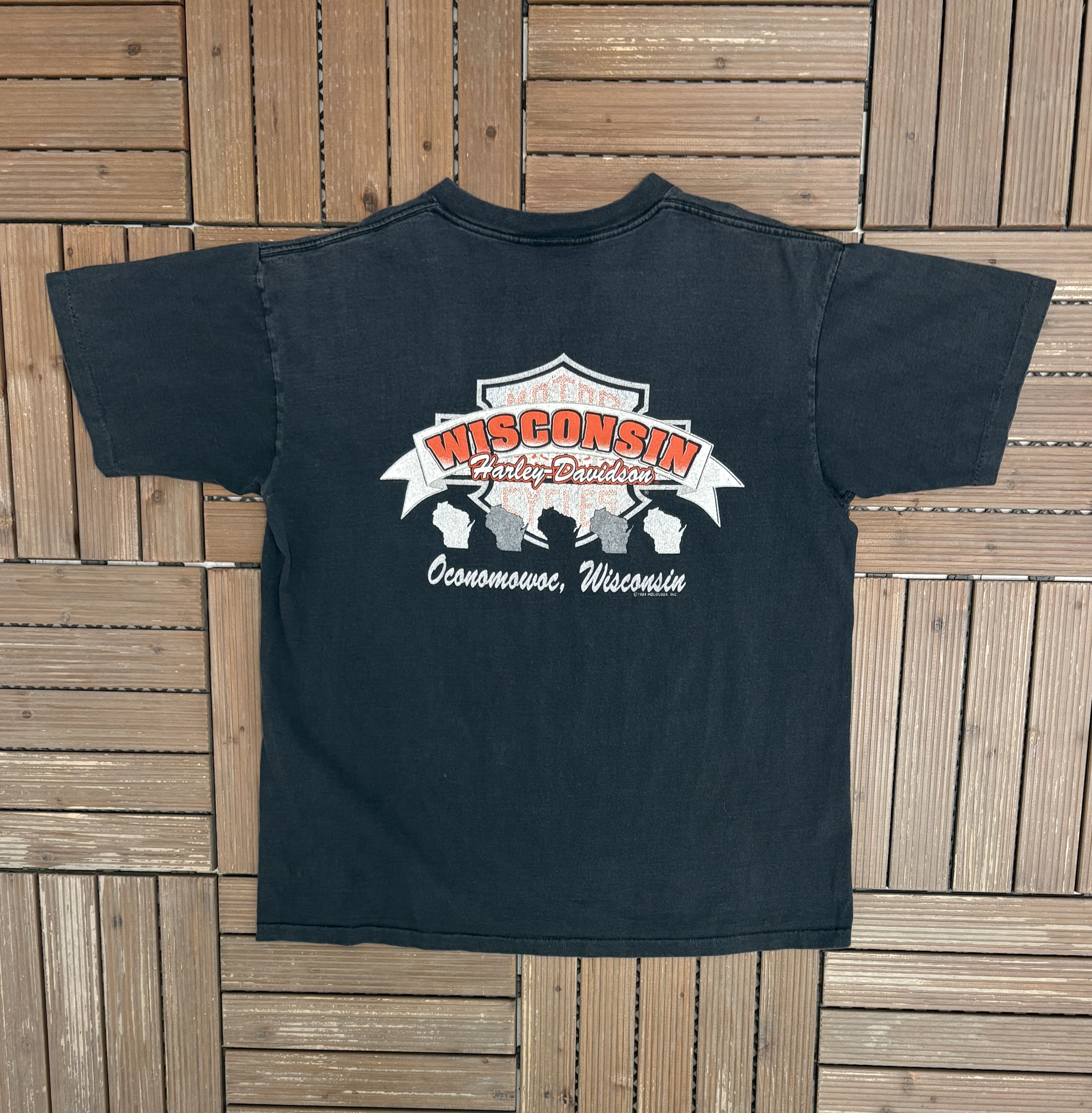 Harley Davidson Harley Davidson Oconomowoc, Wisconsin Vintage Tee Size US L / EU 52-54 / 3 - 5 Thumbnail