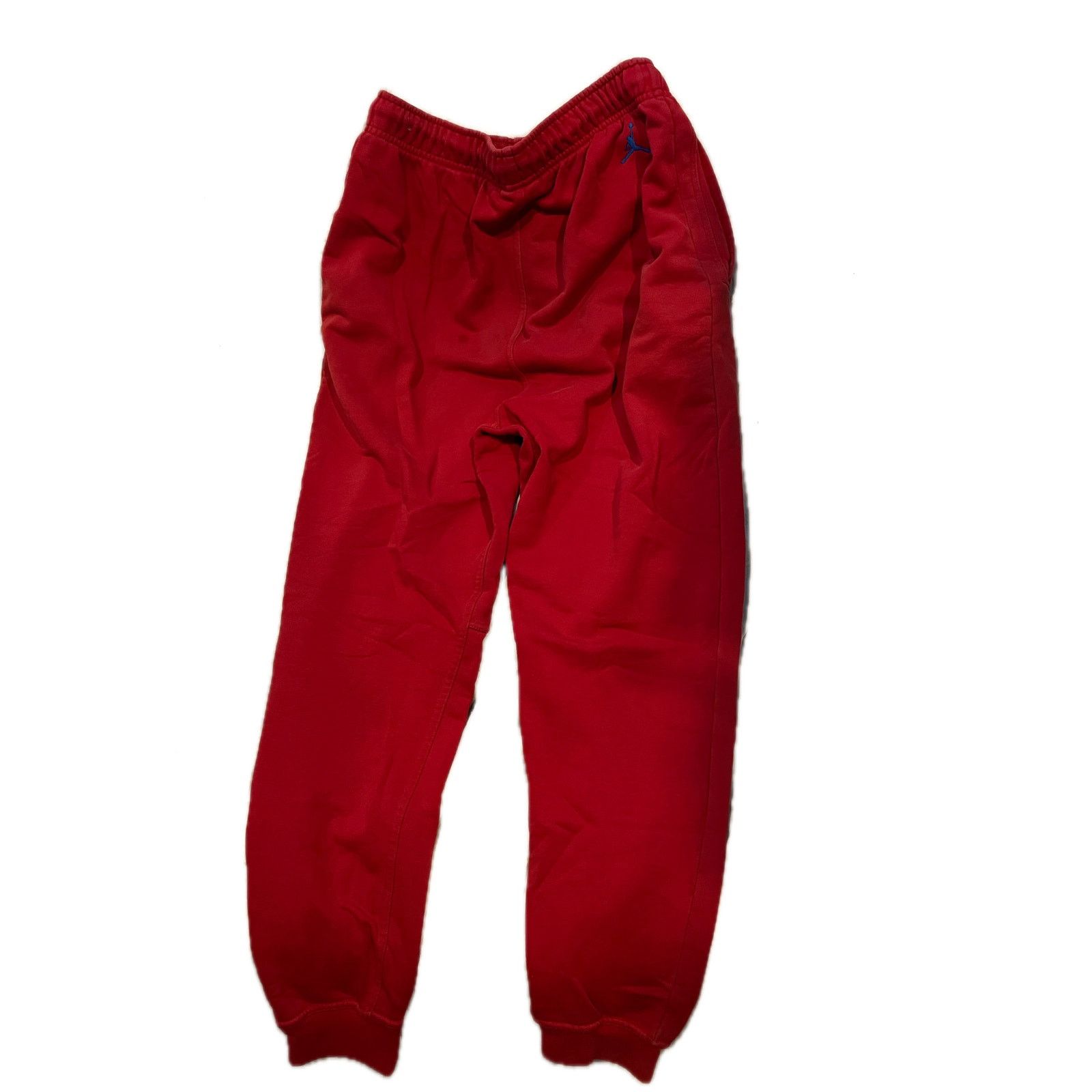 Nike Nike Air Jordan Red Cuffed Sweatpants Joggers Mens Small Size US 30 / EU 46 - 2 Thumbnail