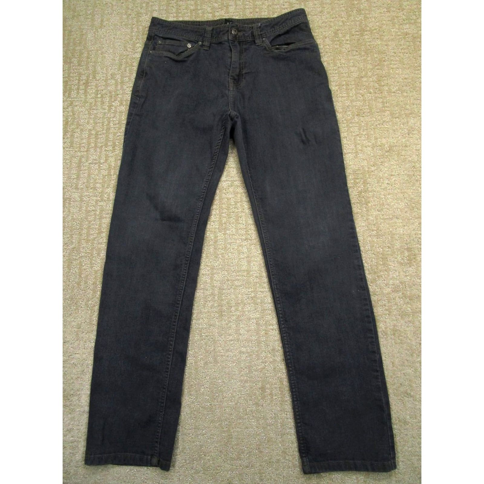 Prana prAna Jeans Slim Mens 32x32 Gray Straight Denim Cotton Polyester 5-Pocket Regular Zip Closure Slim Fit Classic Modern Preppy Style Boys? Size US 32 / EU 48 - 2 Thumbnail