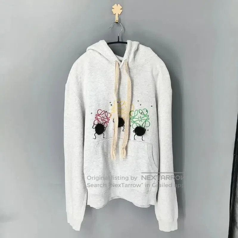 Loewe Loewe Gray Cotton Women's Hoodie . Size L / US 10 / IT 46 - 1 Thumbnail