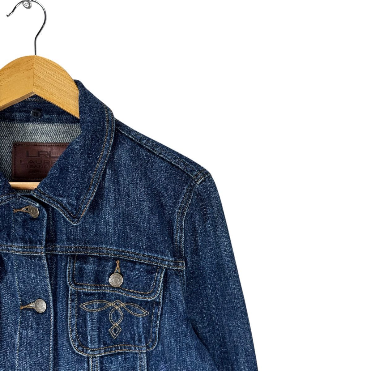 Lauren Ralph Lauren 🔥 LAUREN RL NATIVE DENIM CUSTOM JACKET Size L / US 10 / IT 46 - 5 Thumbnail