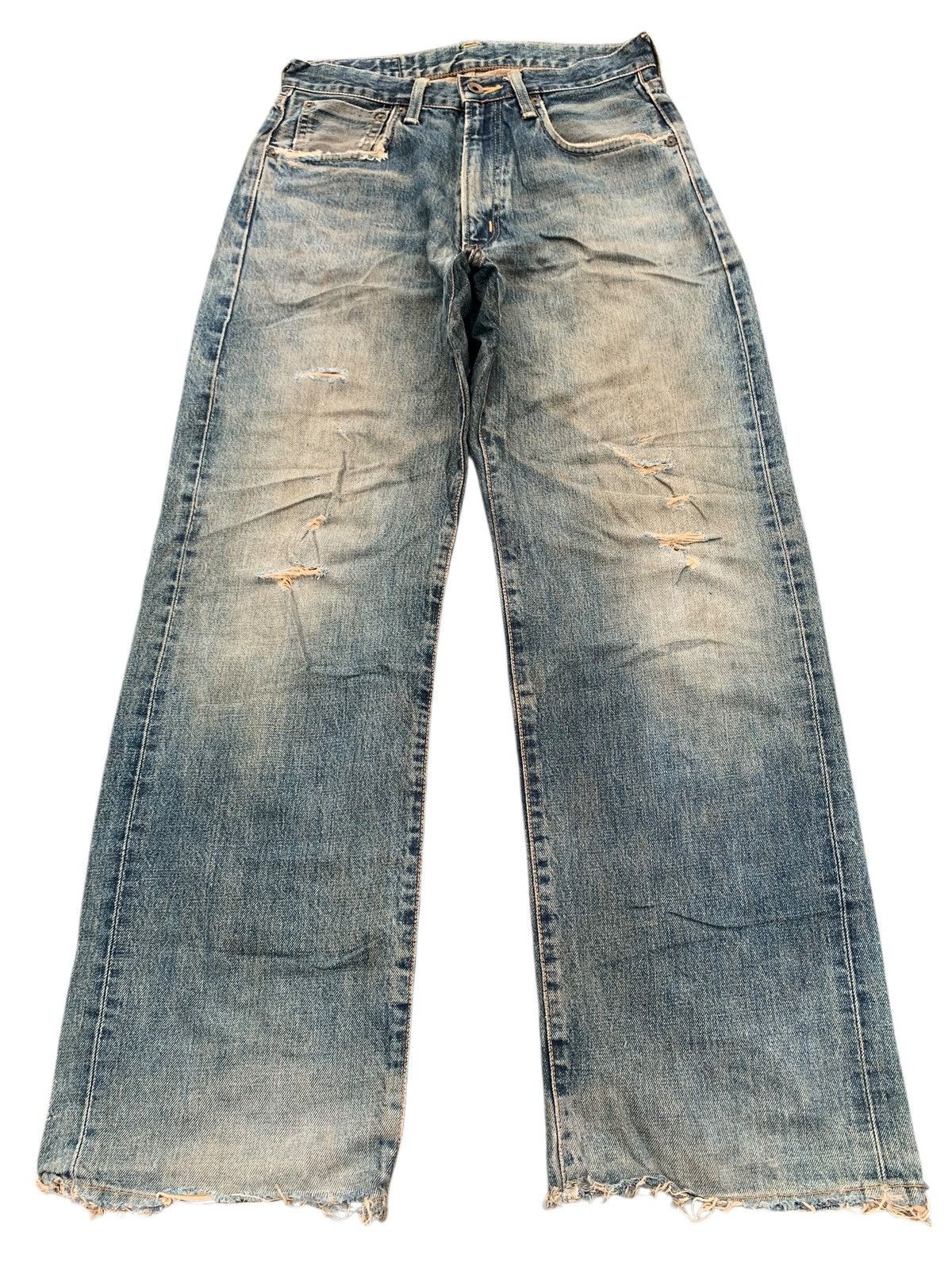 Kapital VINTAGE EDWIN 505 SELVEDGE RUSTY JAPANESE DISTRESSED DENIM Size US 28 / EU 44 - 3 Thumbnail