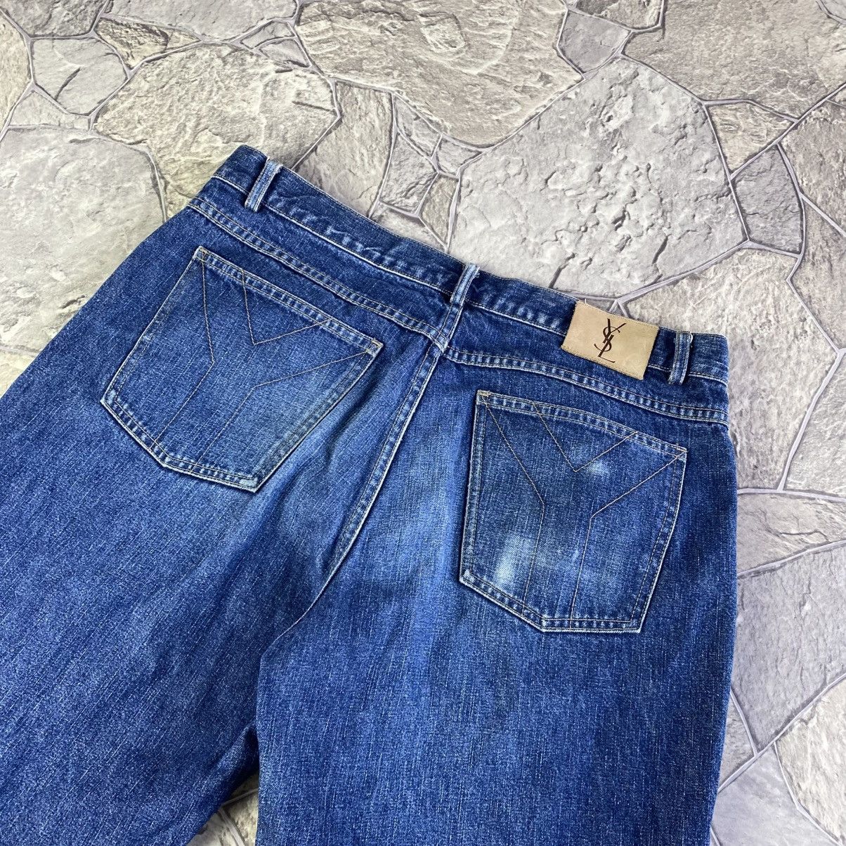 Yves Saint Laurent Vintage Yves Saint Laurent Jeans YSL Denim Jeans Big Logo Size US 36 / EU 52 - 2 Thumbnail