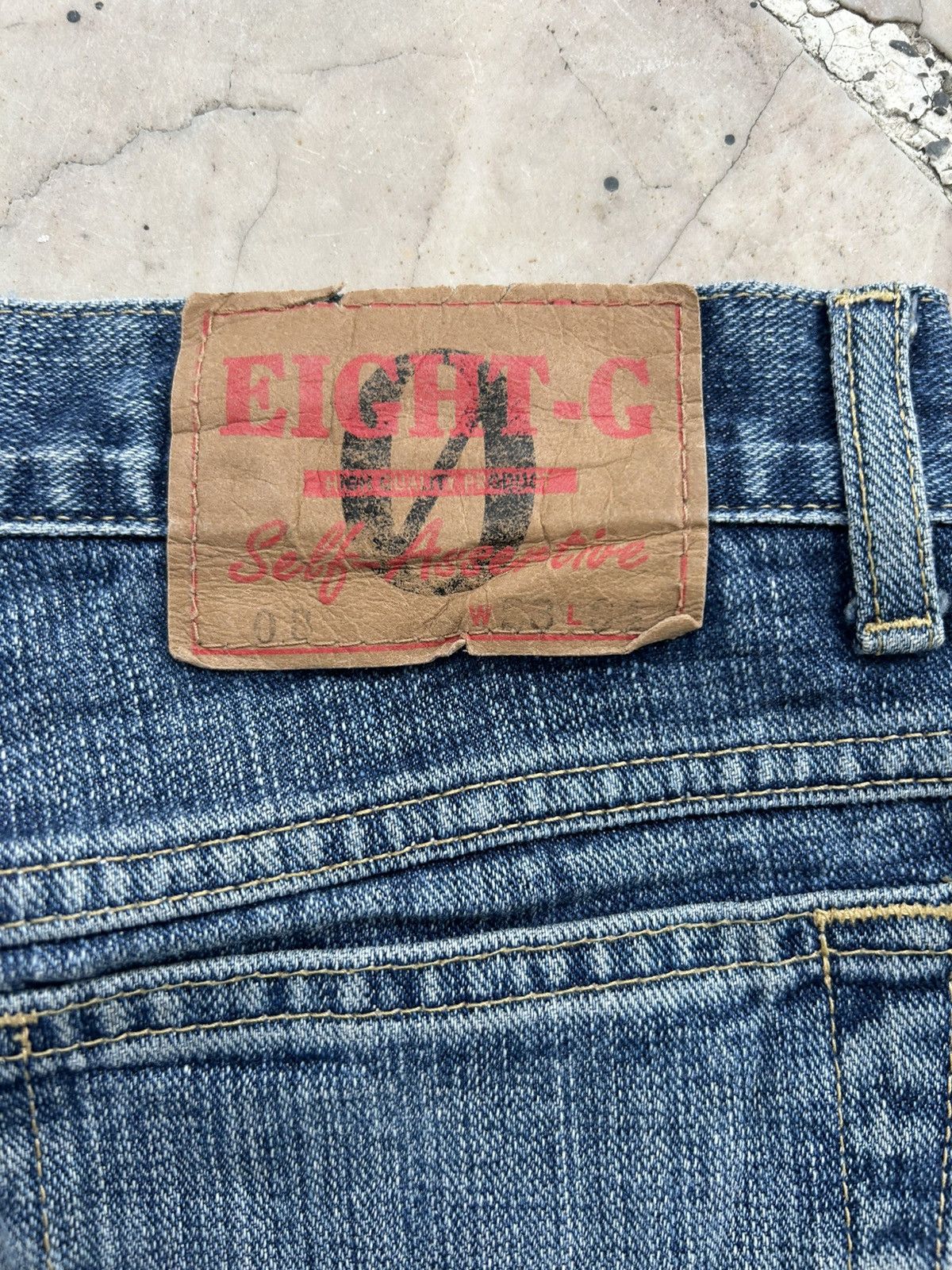 EIGHT-G Eight-G Japan Vintage Blue Denim Size US 33 - 12 Thumbnail