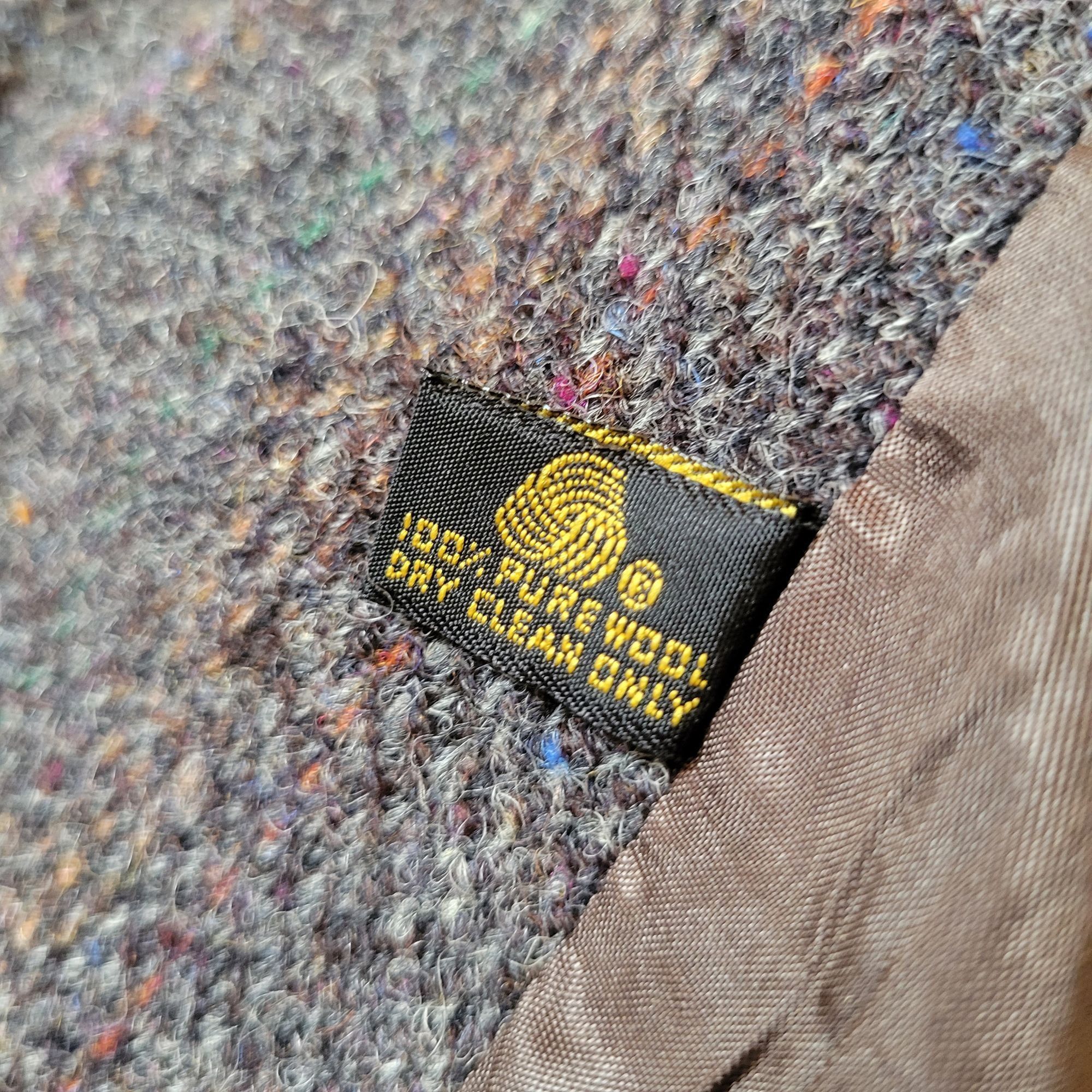 Harris Tweed Harris Tweed Handwoven Gray Wool Blazer Jacket Vintage Britt Size 44R - 9 Thumbnail