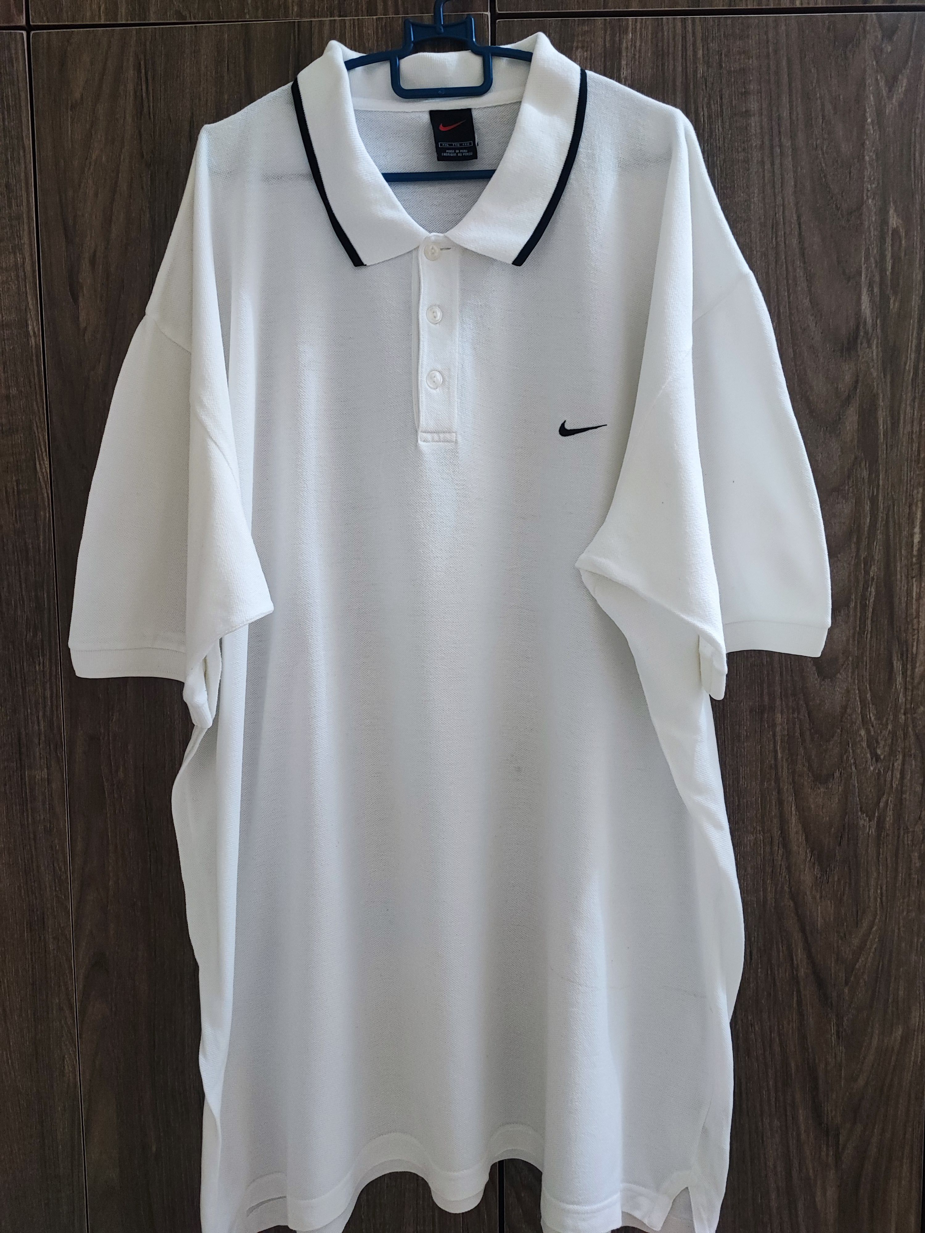 Vintage 90's Black Tag Mini Swoosh Oversize Polo Shirt
