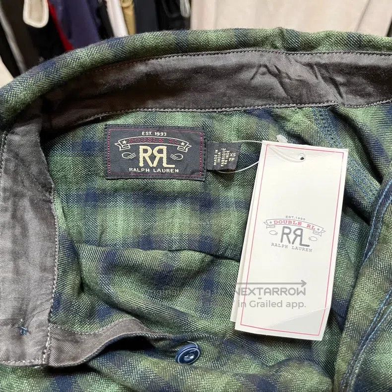 RRL Ralph Lauren RRL Ralph Lauren Green checkered shirt Size US XS / EU 42 / 0 - 4 Thumbnail