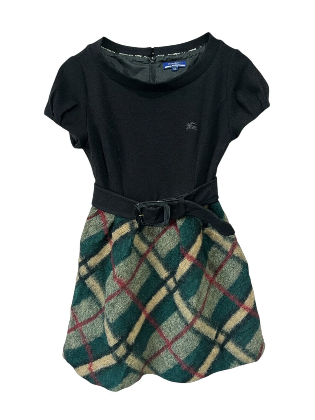 Burberry Burberry Blue Label Nova Check Wool Dress Belted Knight Size XS / US 0-2 / IT 36-38 - 1 Thumbnail