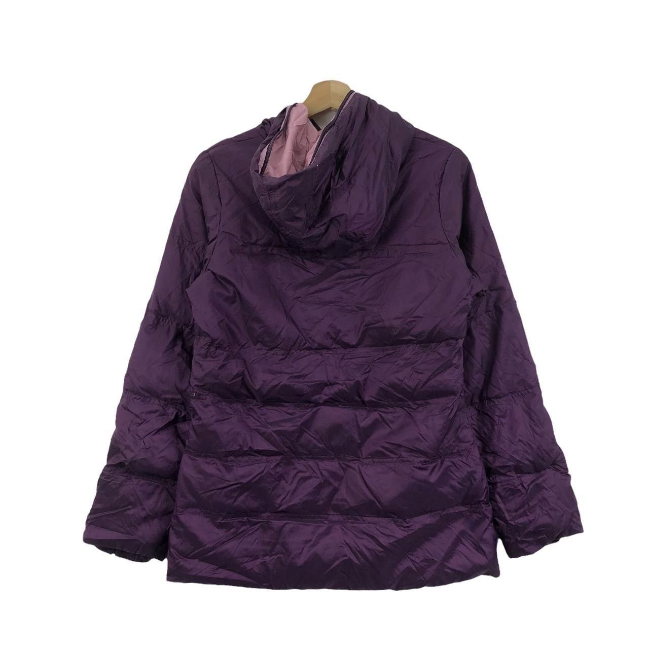 Adidas Vtg ADIDAS ORIGINALS Quilted Purple Puffer Jacket Hoodie Size L / US 10 / IT 46 - 2 Thumbnail