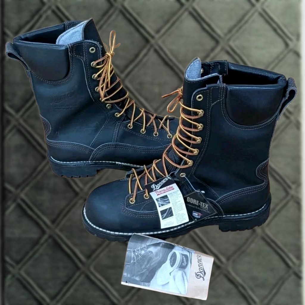 Danner Danner Ft. Lewis GTX 400G Thinsulate Boots 12100 1311703 Black 10.5 Mens Workwear Lace Up Insulated Steel Toe Leather Size US 11 / EU 44 - 1 Thumbnail