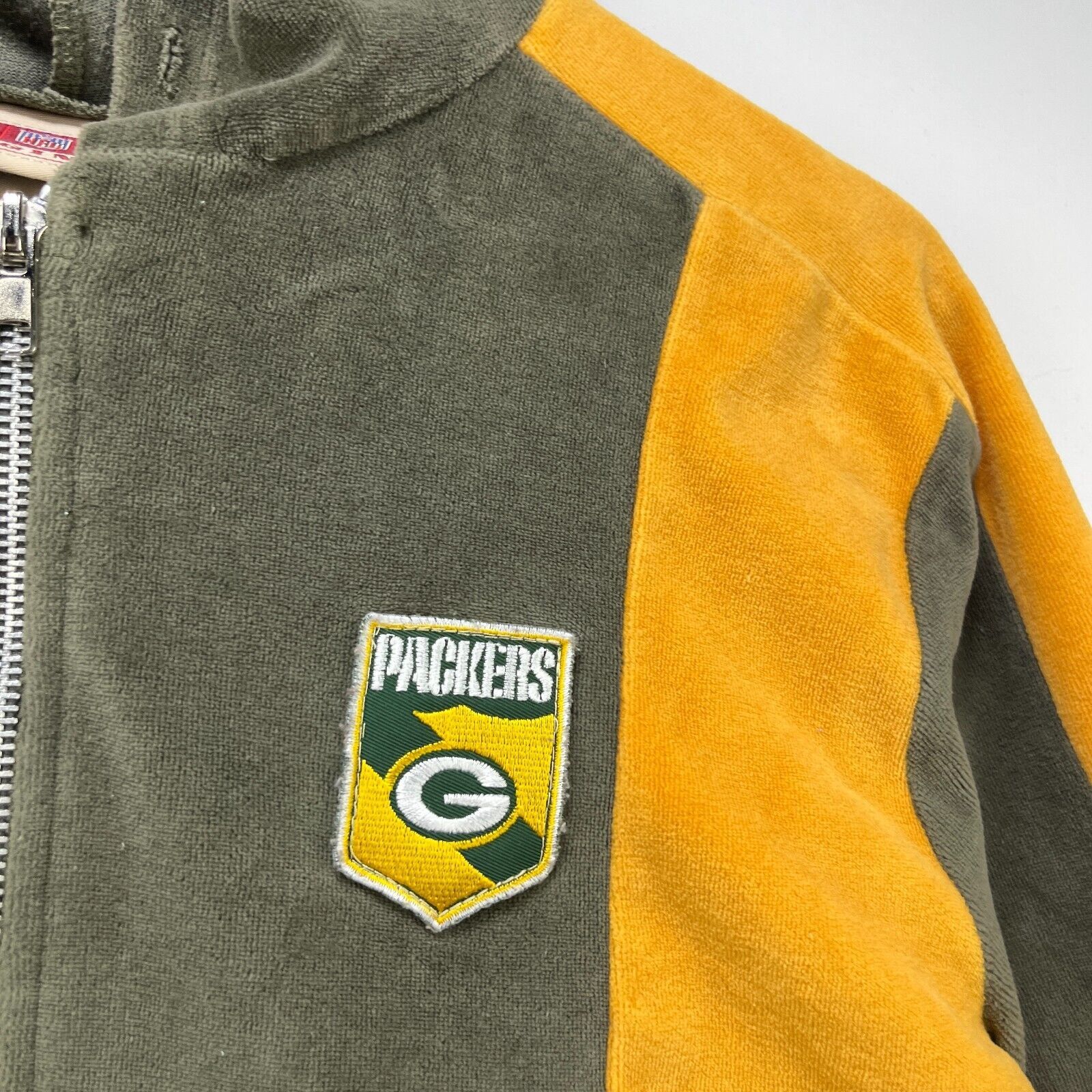 NFL × Vintage Vintage Y2K Green Bay Packers Zip Up Hoodie Crop Womens XL Size XL / US 12-14 / IT 48-50 - 3 Thumbnail