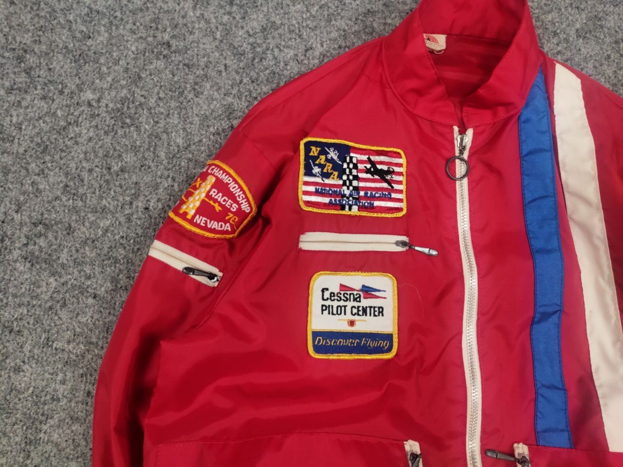 Vintage Vintage 70's National Air Force Cessna Pilot Center Jacket Size US S / EU 44-46 / 1 - 8 Thumbnail